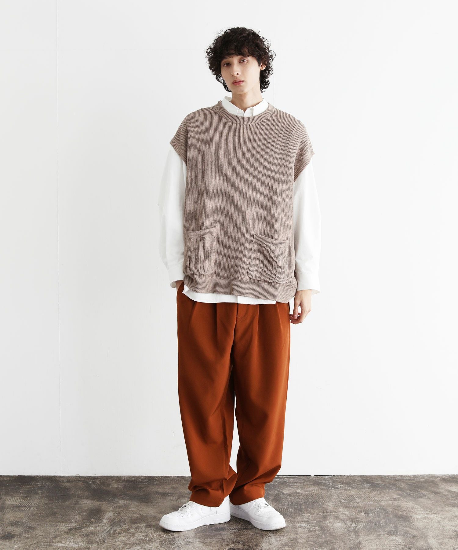 VICTIM × OPENING ACT ダメージニット VICTIM]KNIT VEST | OPENING ACT