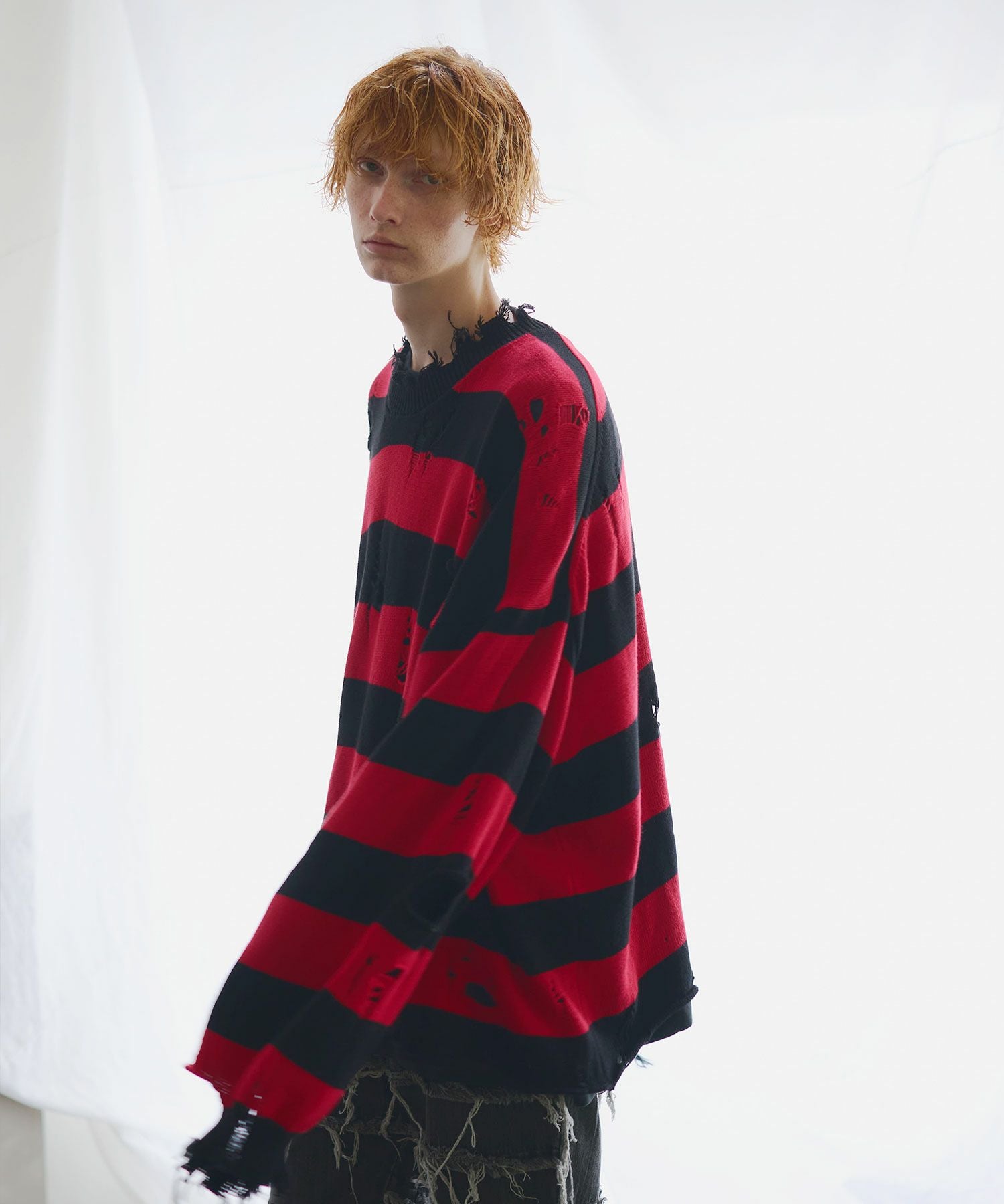 ESCP VINTAGE ] HARD DAMEGE BIG KNIT | OPENING ACT