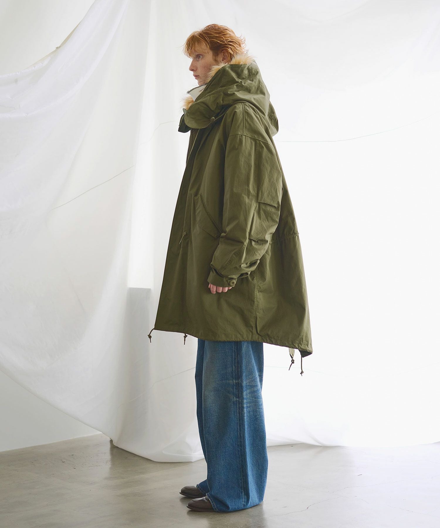 OPENING ACT M65インナージャケット付きミリタリーハーフモッズコート ESCP VINTAGE] 【SET】M65 MODS BIG COAT＆ QUILTED BIG JACKET