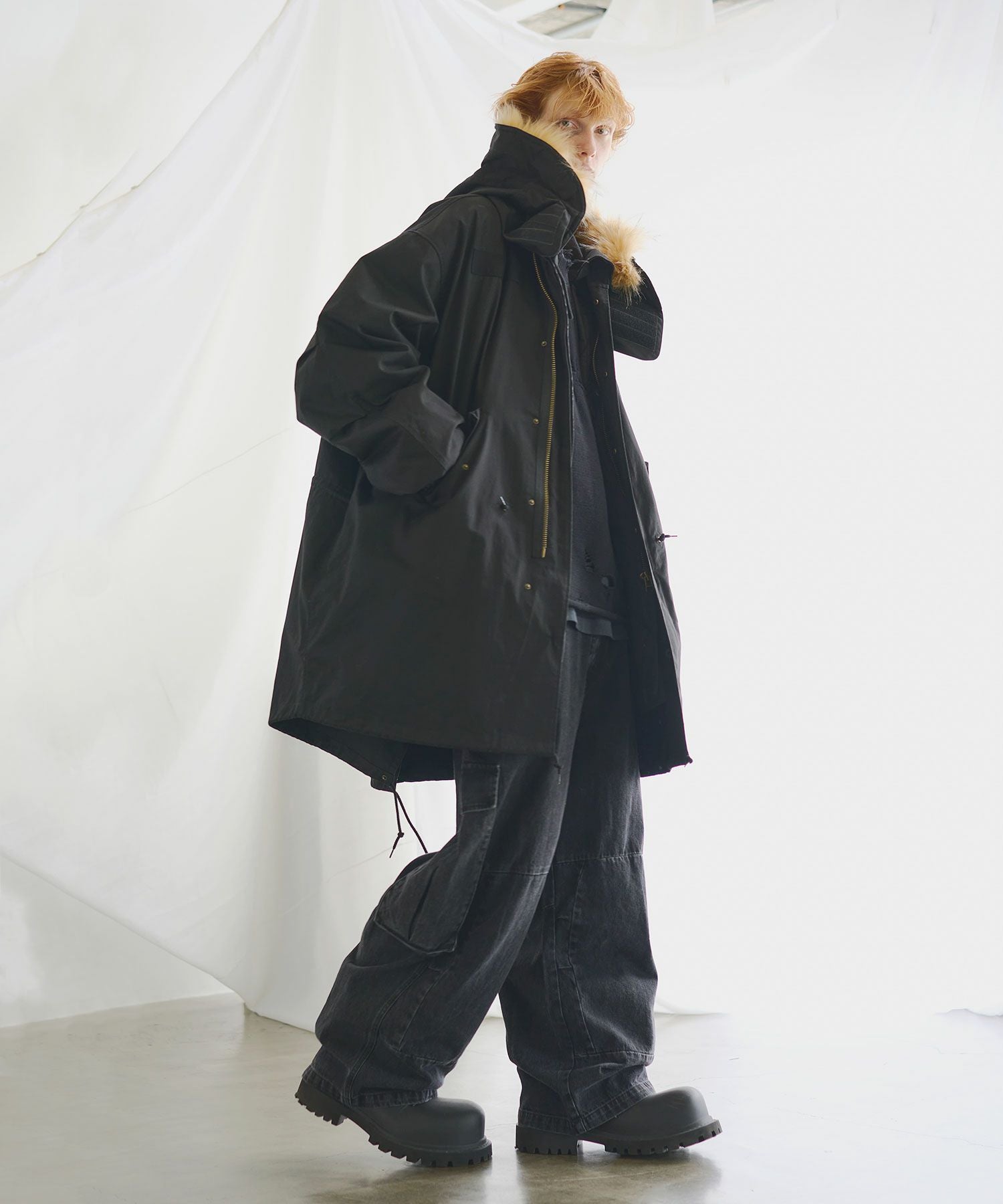 OPENING ACT M65インナージャケット付きミリタリーハーフモッズコート ESCP VINTAGE] 【SET】M65 MODS BIG COAT＆ QUILTED BIG JACKET