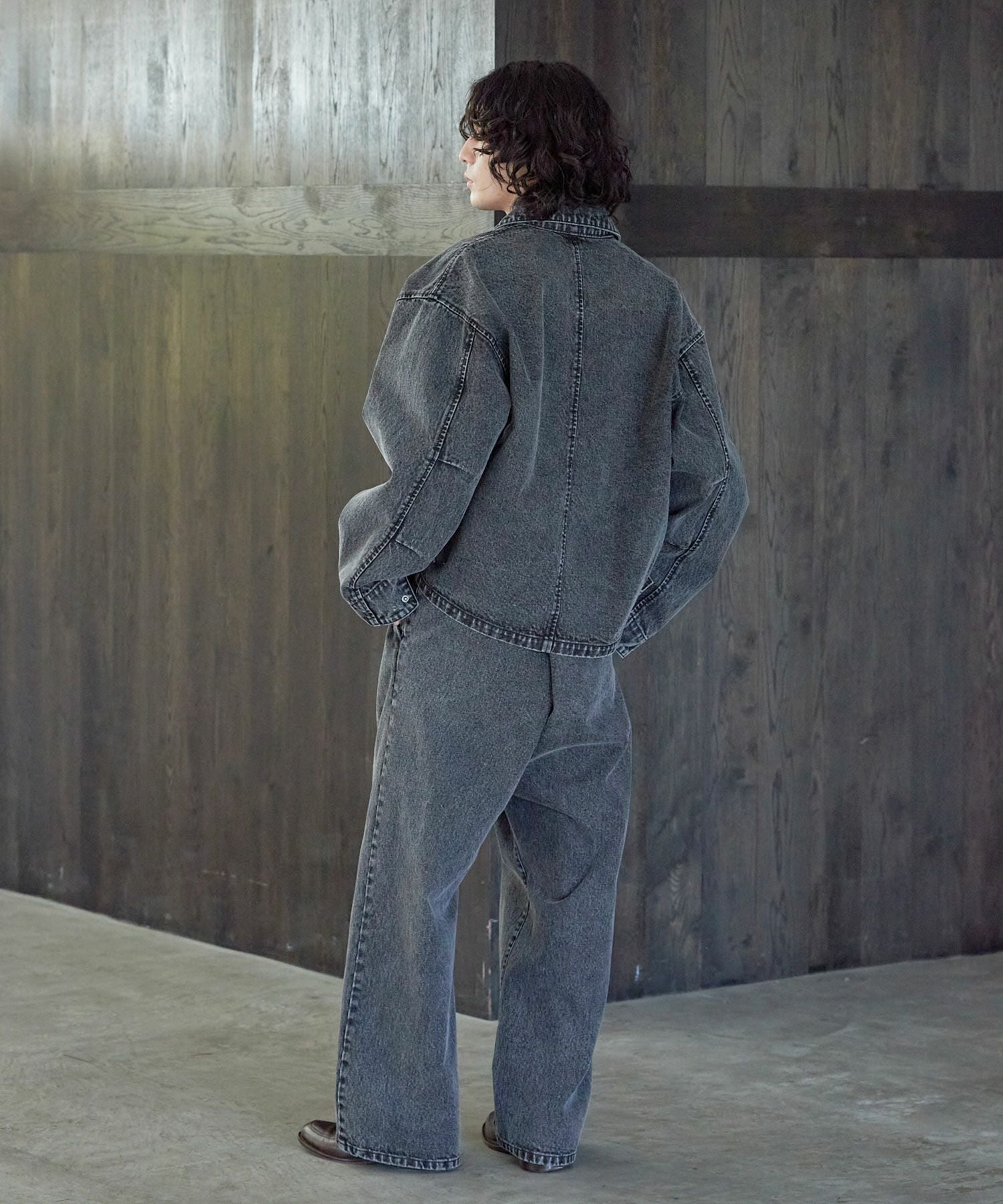 OPENING ACT] ヴィンテージウォッシュワイドバギーストレートデニム