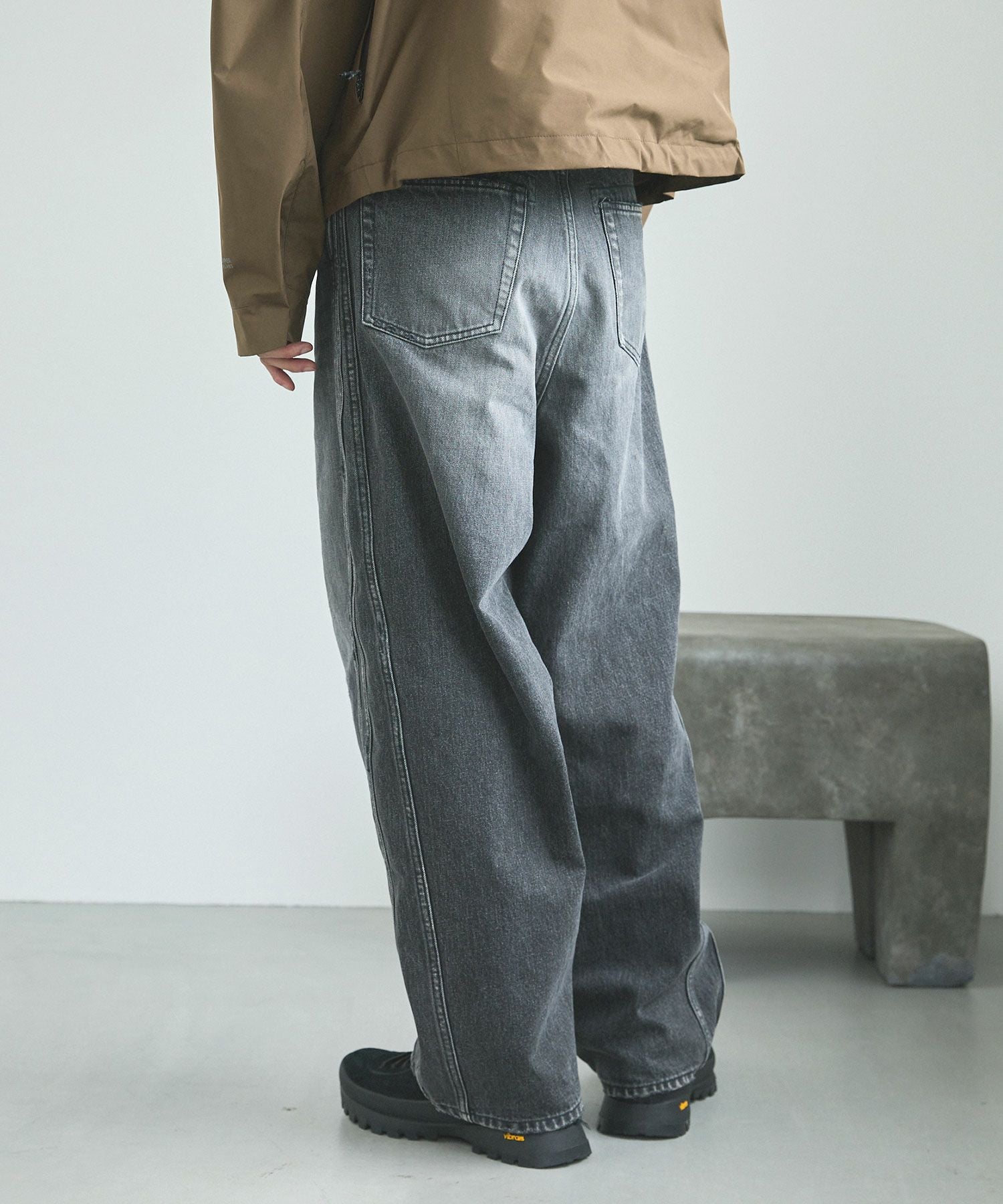 ROTOL×OPENING ACT] Exclusive-TRIPLE SEAMS 6P DENIM BLACKUSED