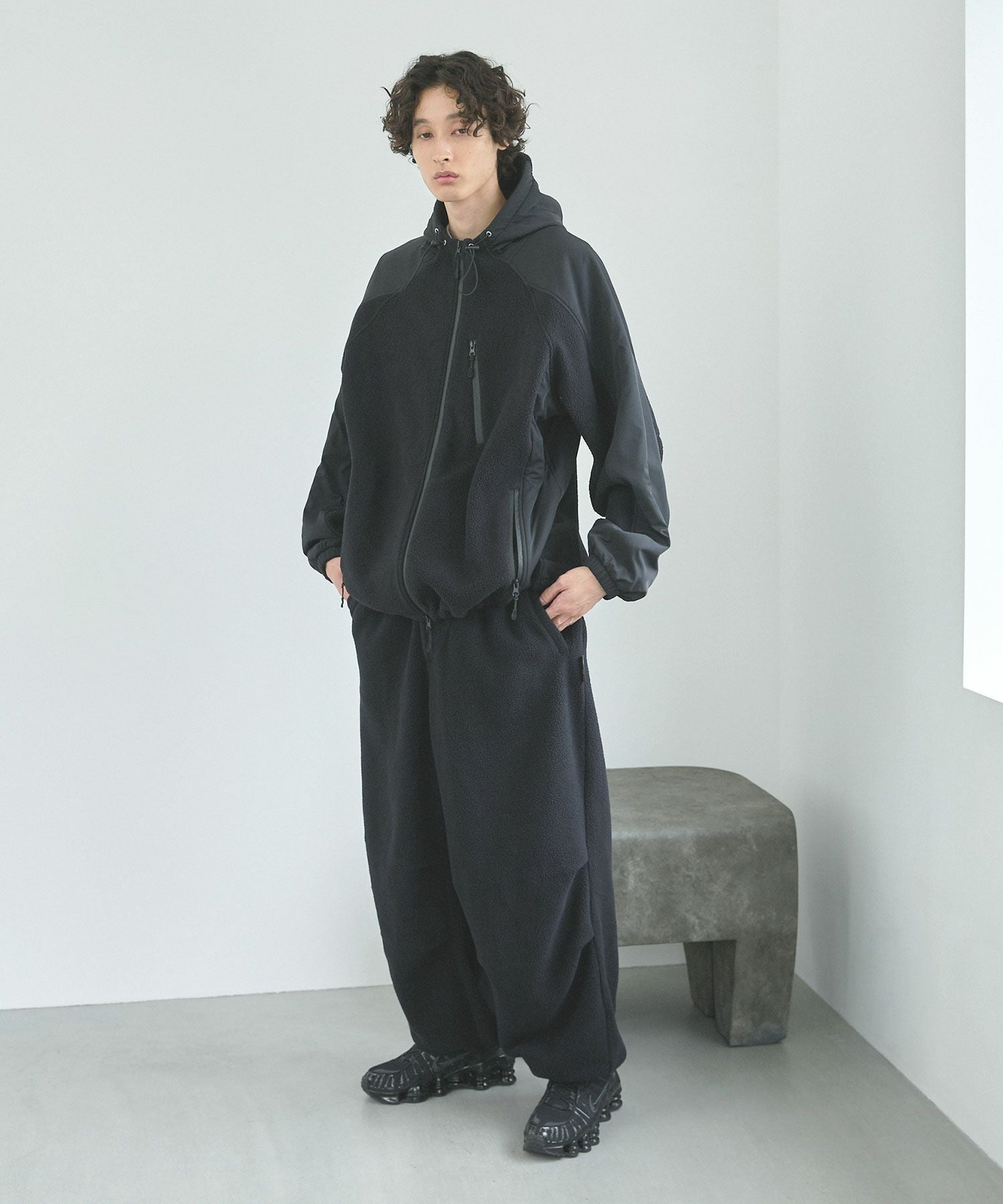 Polartec × OPENING ACT] Polartecフリースワイドオーバーパンツ