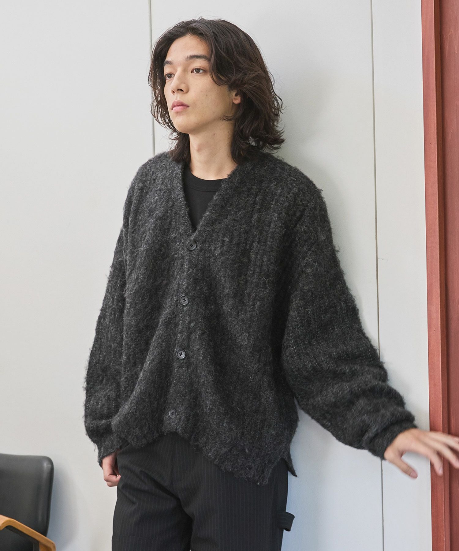 OPENING ACT] モヘアミックスショートレングスカーディガン | OPENING ACT