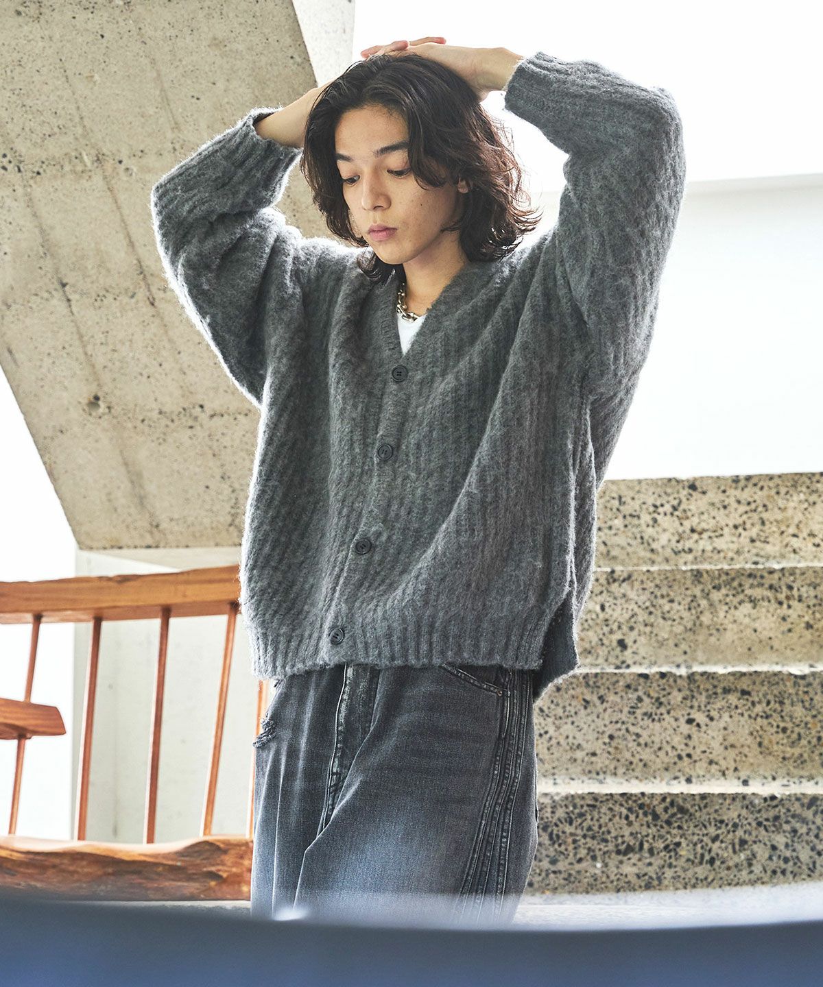 【nowos】20AW  モヘアMIXカーディガン nowos】20AW モヘアMIXカーディガン | ヤマダウェブコム