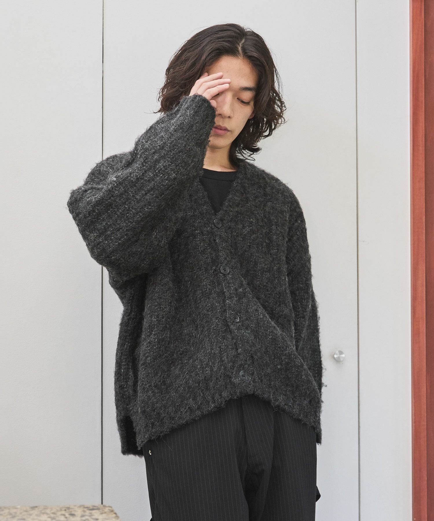 OPENING ACT] モヘアミックスショートレングスカーディガン | OPENING ACT