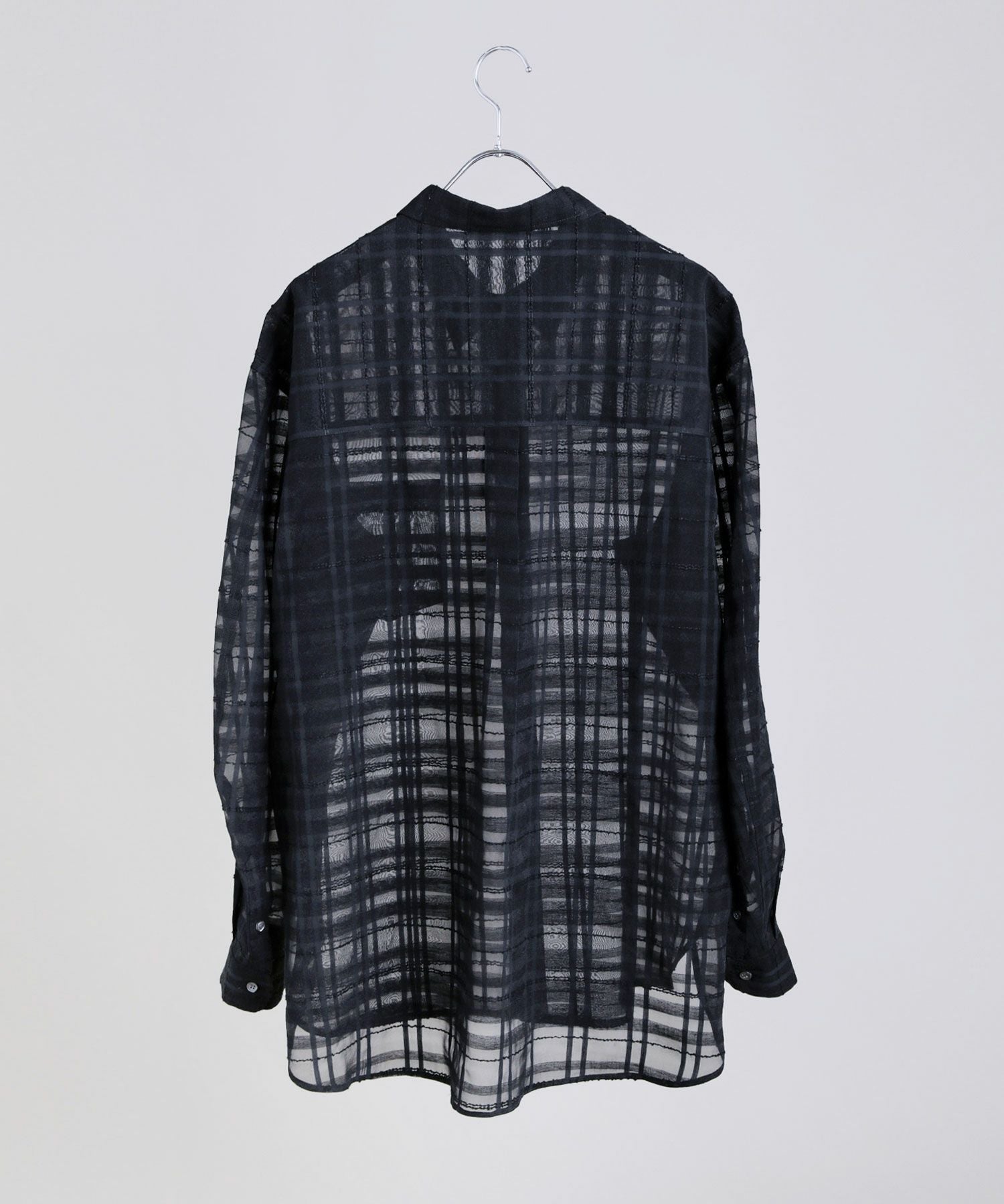 VICTIM × OPENING ACT]BLACK LACE BIG SHIRT | OPENING ACT