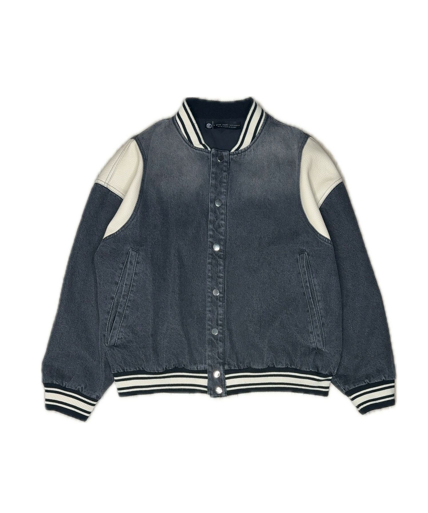 A Good Bad Influence] DENIM VARSITY JACKET | OPENING ACT