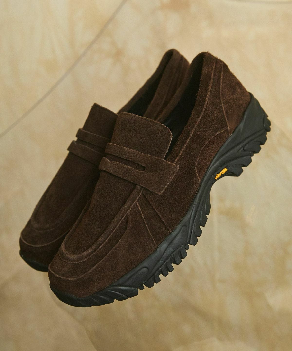 Vibram × OPENING ACT] ボリュームVIBRAMソールリアルレザースウェード
