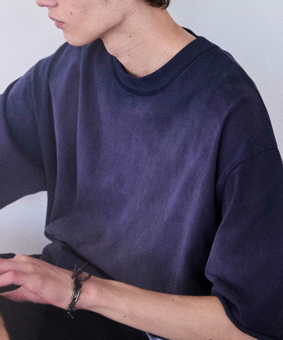 OPENING ACT] ハンドブリーチカットオフハーフスリーブTシャツ