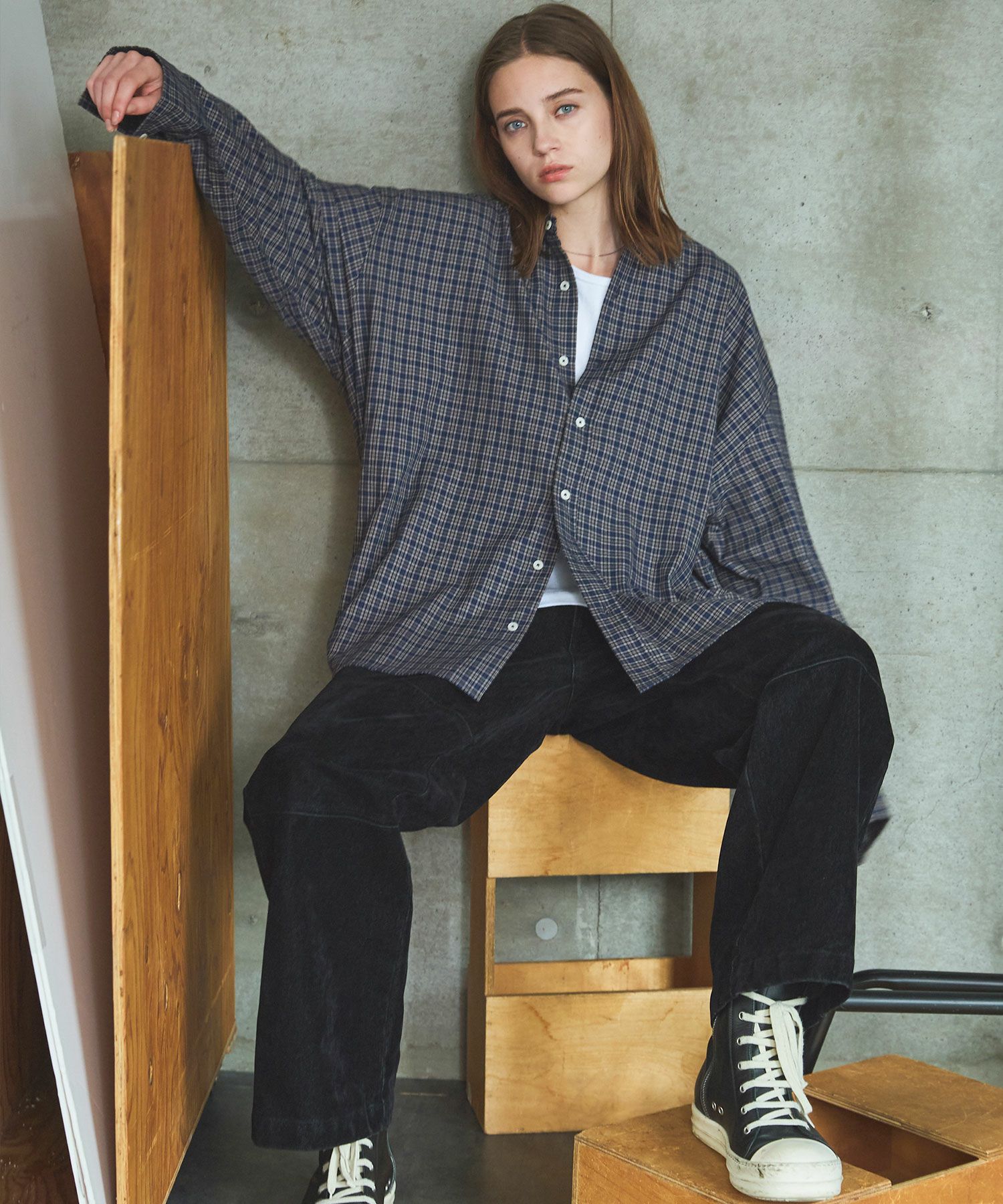 OPENING ACT] 7DAYS AUTUMN CHECK RELAX FIT SHIRT | OPENING ACT