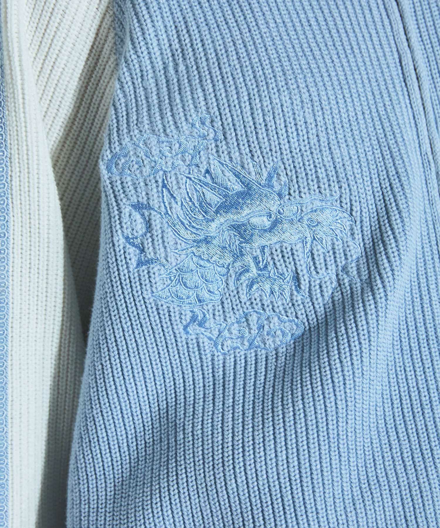 OPENING ACT] ヴィンテージ刺繍ニットスカジャン | OPENING ACT