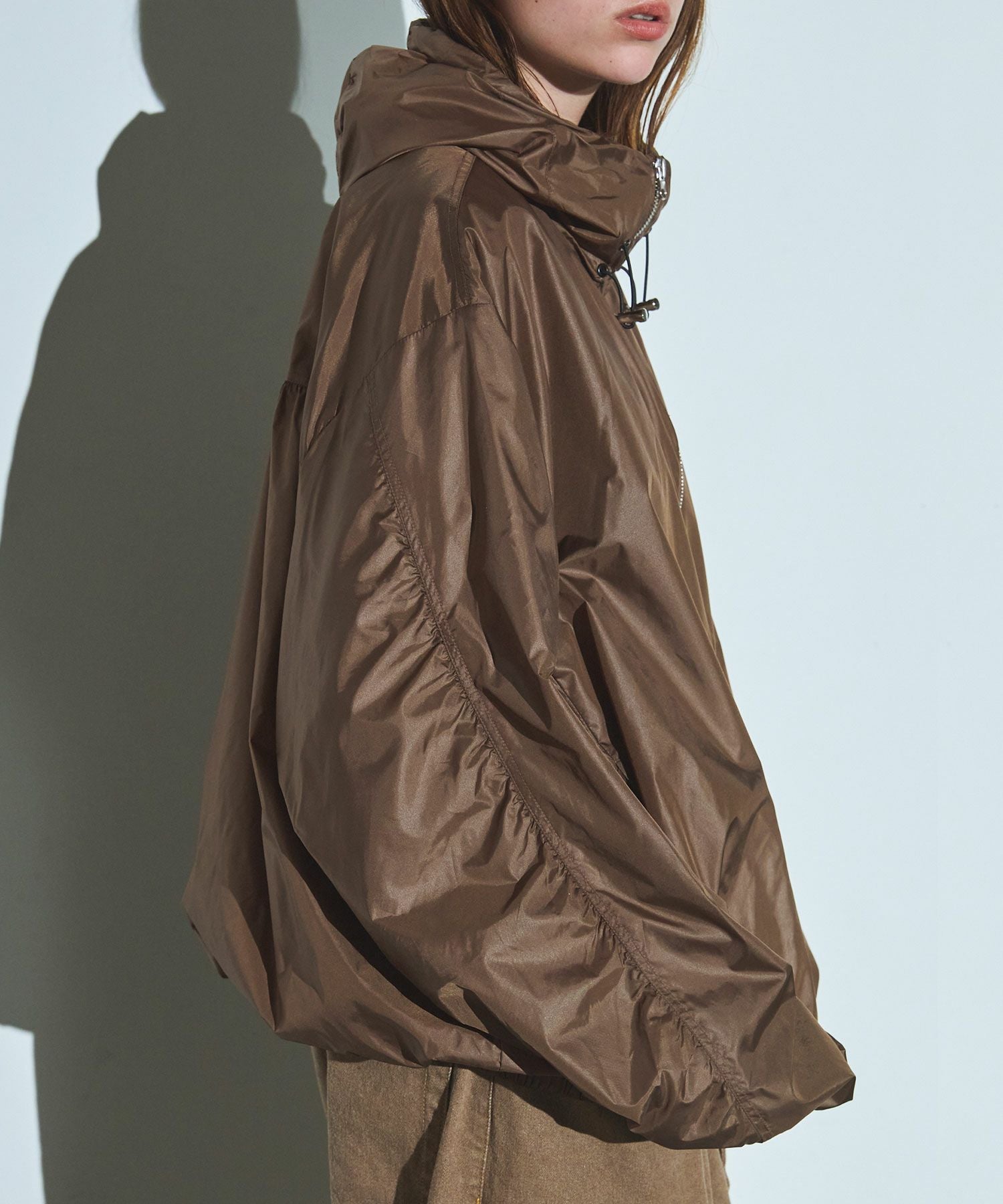 ナチュランで購入　ichi イチ　撥水加工コットンナイロンフードジャケット ブルゾン ANORAK JACKET 261TSNHーJKM04