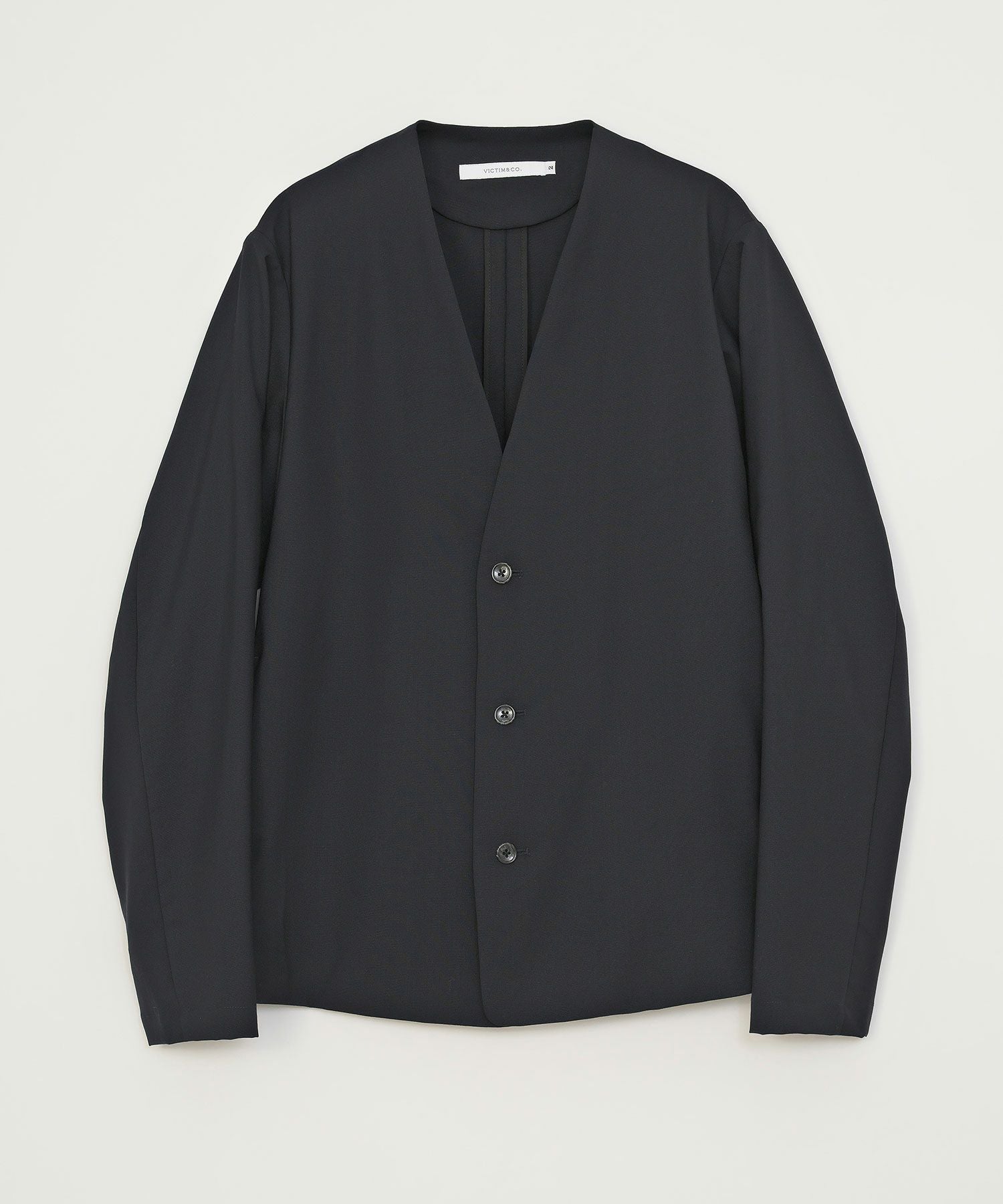 VICTIM] COLLARLESS WOOL JACKET | OPENING ACT