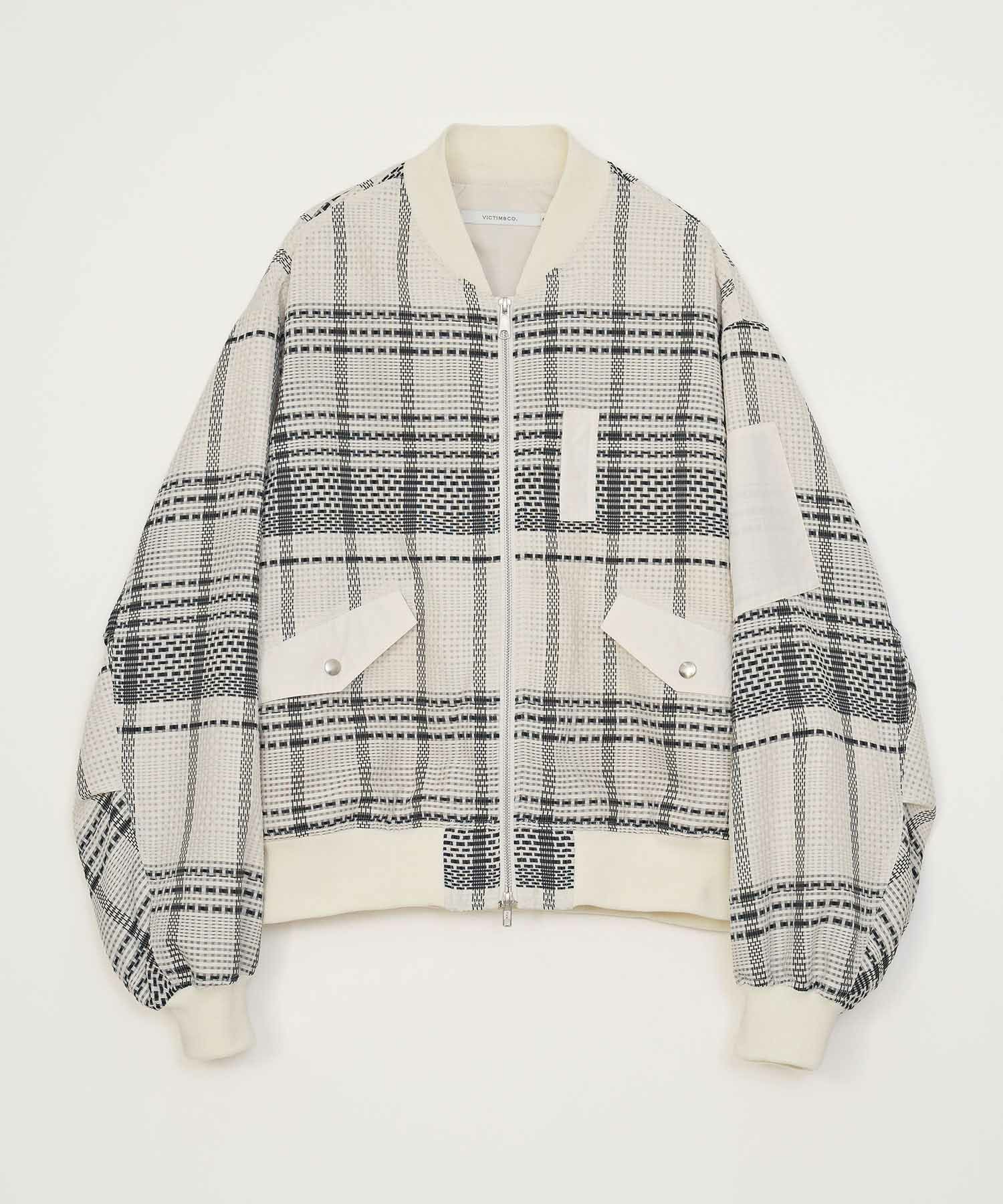 VICTIM] CHECK MA-1 JACKET 〓予約販売・2026年3月頃お届け予定