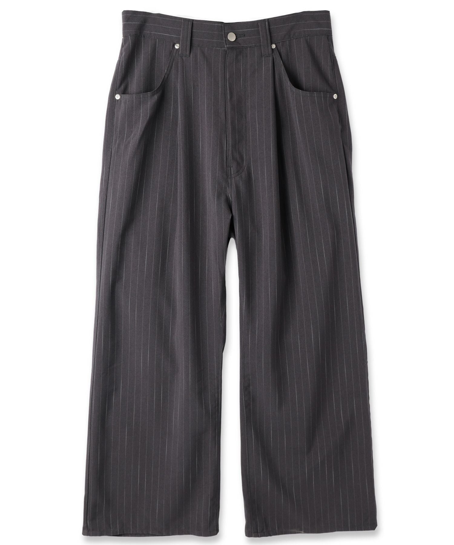 JieDa] STRIPE WIDE ONE TUCK PANTS | OPENING ACT