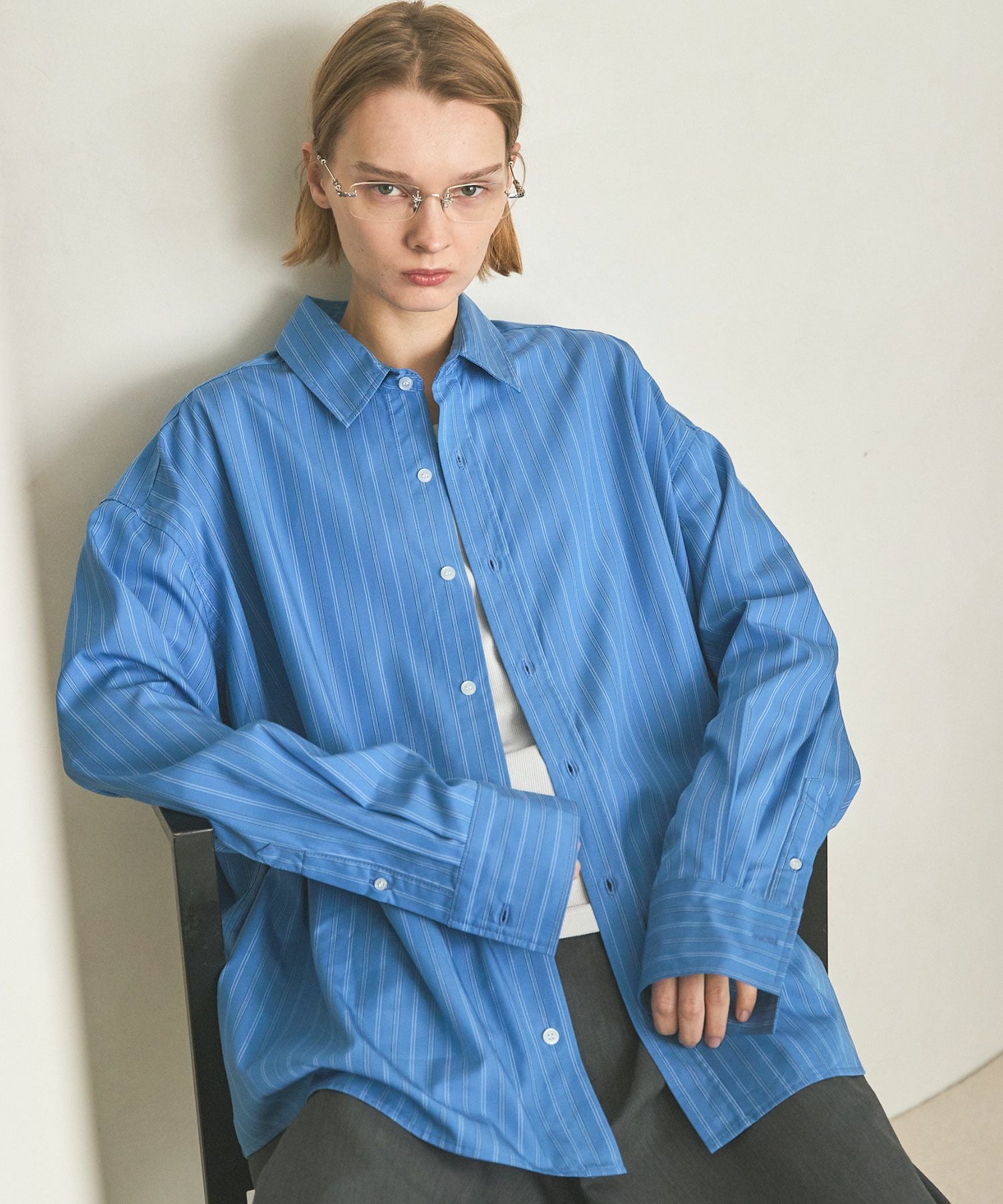 L'Appartement【MACKINTOSH】　Aライン コットンシャツ MACKINTOSH/マッキントッシュ】 SHIRTS（シャツ／ブラウス）｜L
