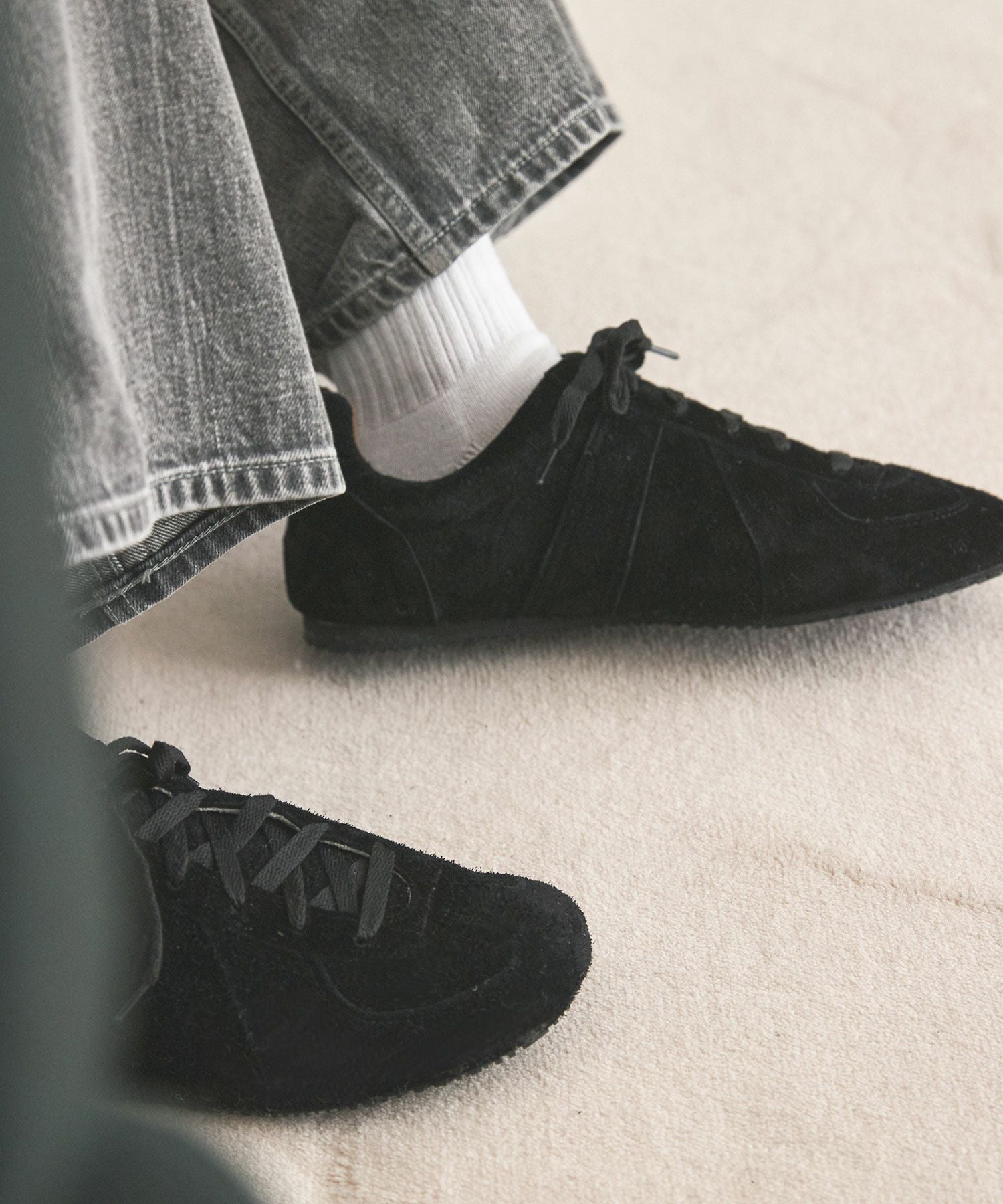VIBRAM×OPENING ACT] VIBRAMフラットソールリアルレザージャーマン