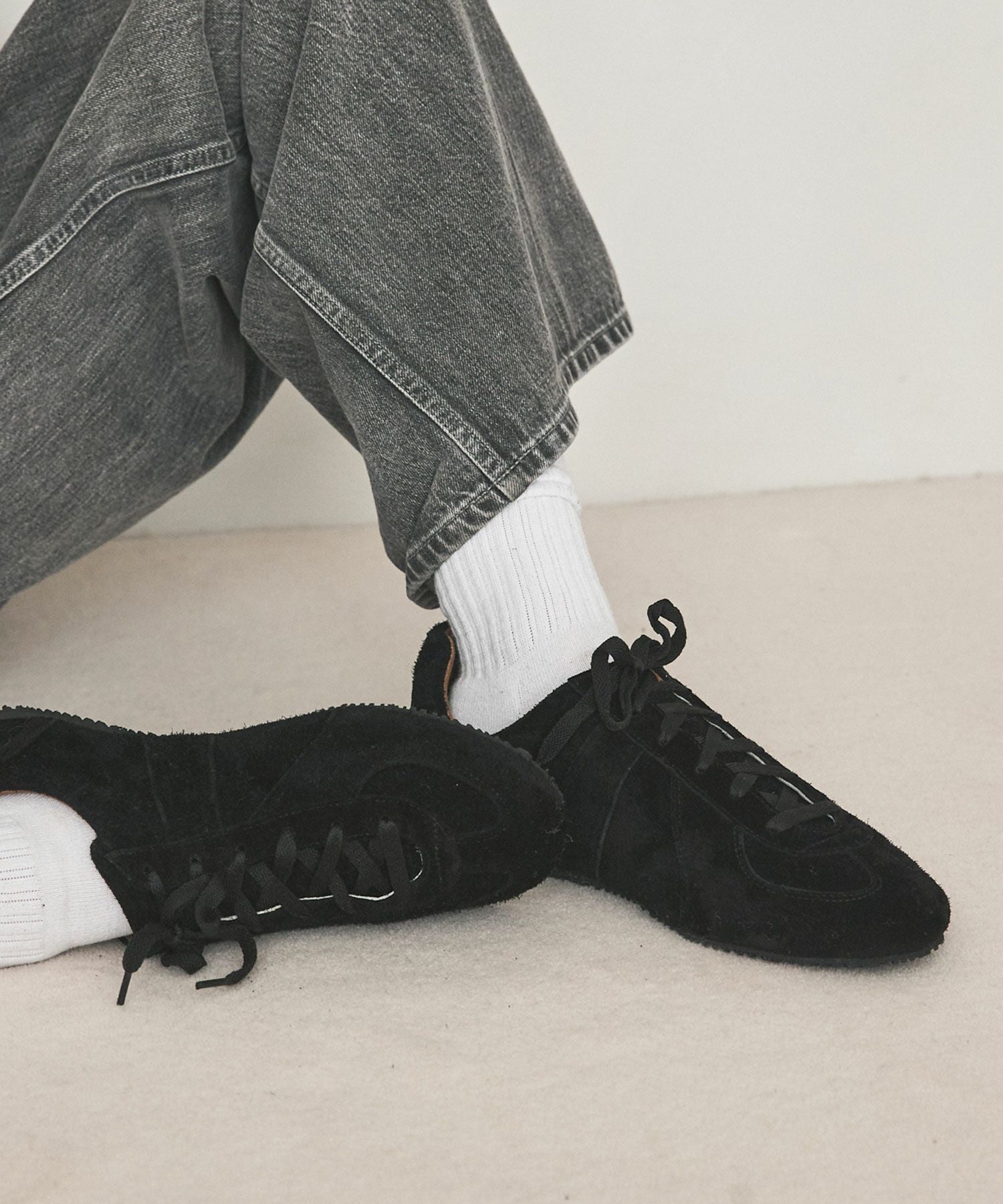 VIBRAM×OPENING ACT] VIBRAMフラットソールリアルレザージャーマン