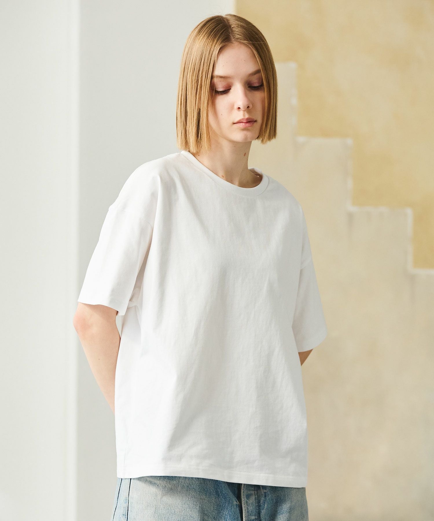 FRUIT OF THE LOOM × OPENING ACT] エッセンシャルクルーネックTシャツ