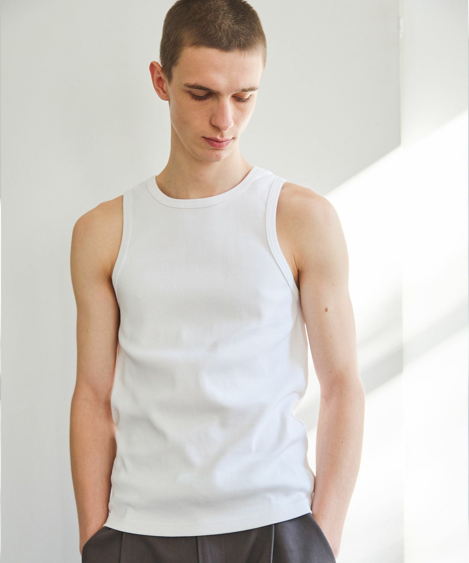 新品【即日発送】GADID ANONIEM LEWIN WHITE タンクトップ WACKO MARIA/TANK TOP（WHITE）［タンクトップ-26春夏］ - JONAS