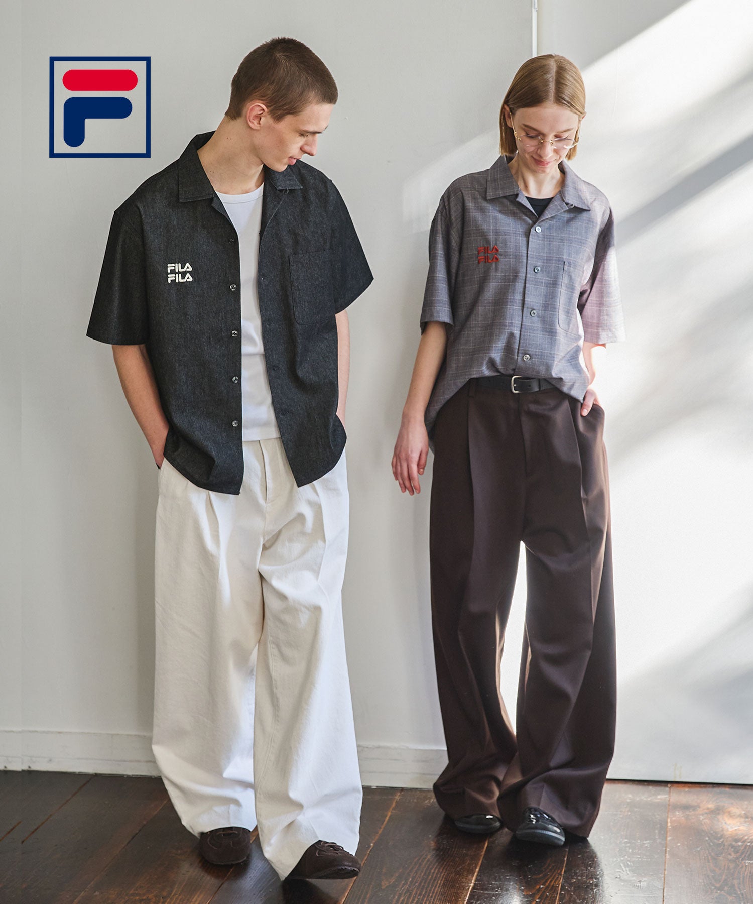 FILA×OPENING ACT] ワンポイントロゴエッセンシャルオープンカラー