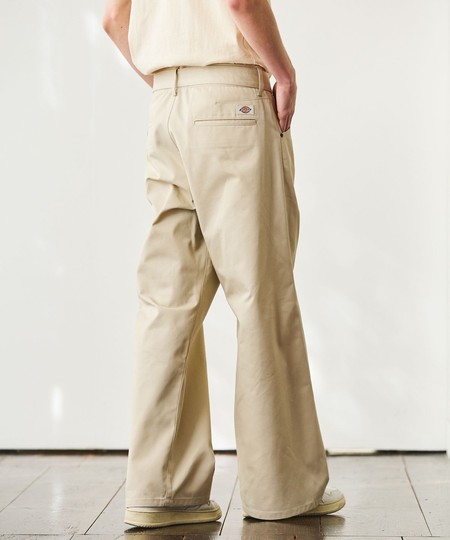 Dickies×OPENING ACT] ベルト付きツイストシームワイドTCツイルワーク