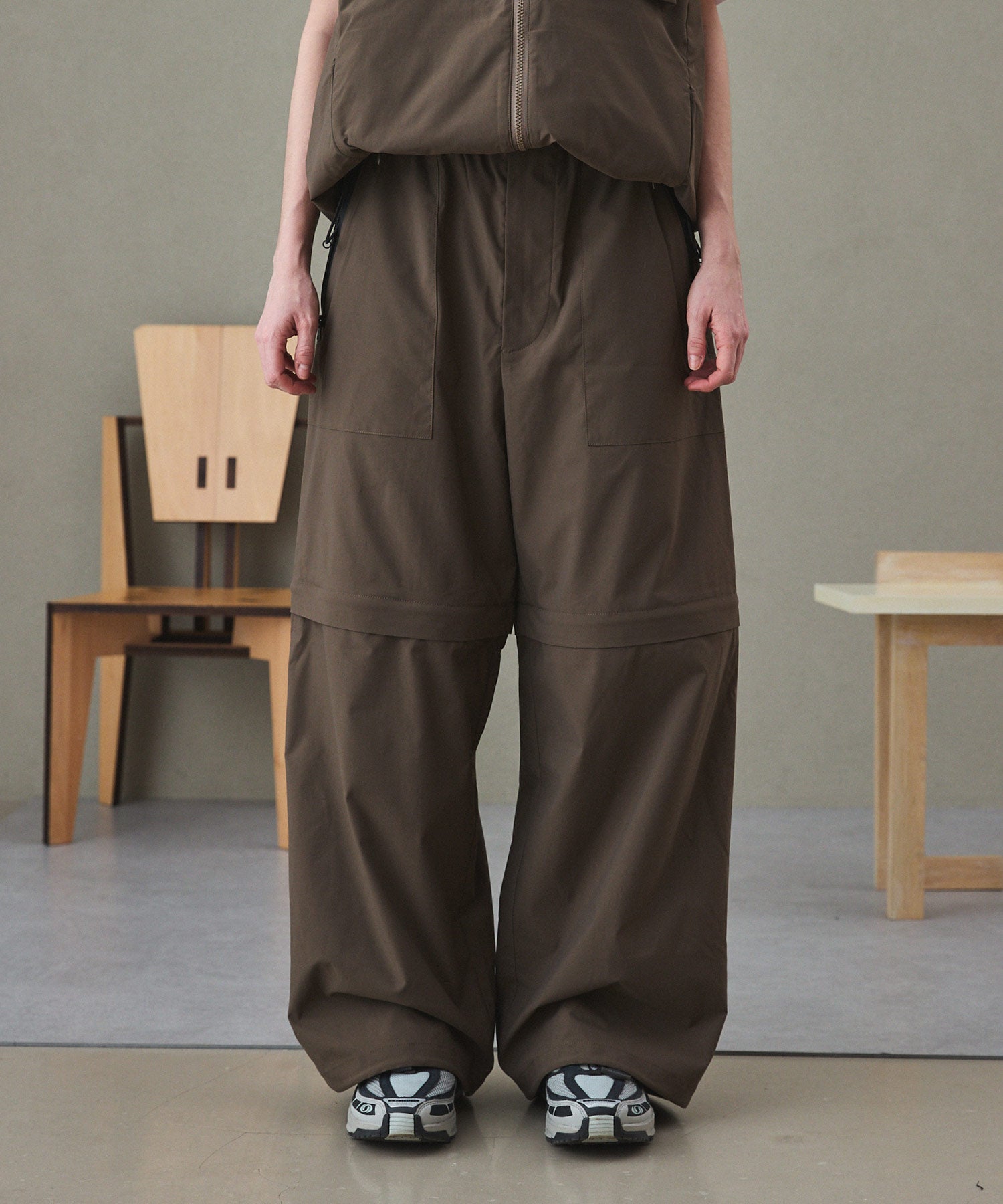 OPENING ACT] シワ防止シティテックコンバーチブルパンツ 〓予約販売