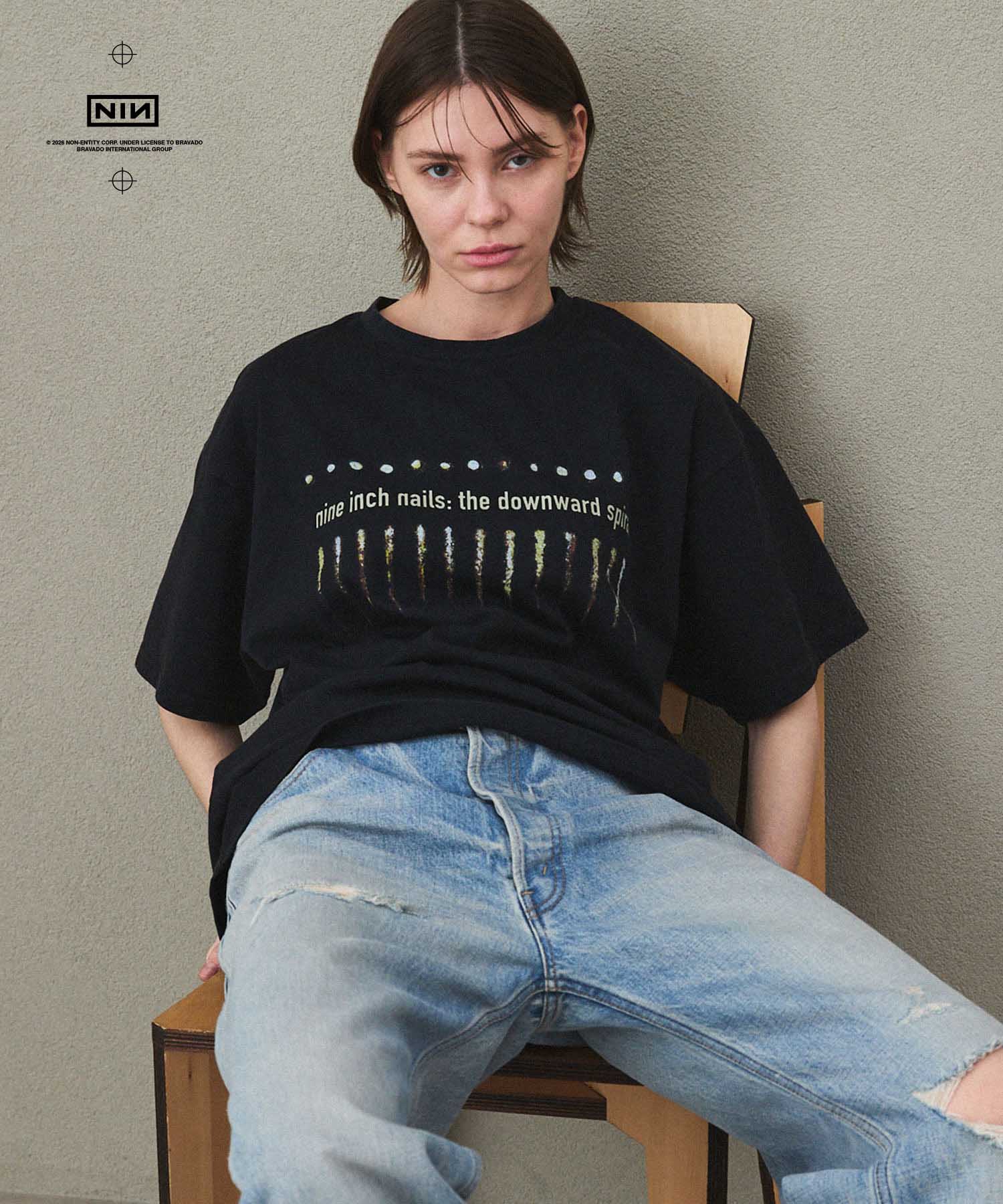 OPENING ACT Nine Inch Nails Tシャツ L ブラック Nine Inch Nails] Nine Inch Nails T shirt | OPENING ACT