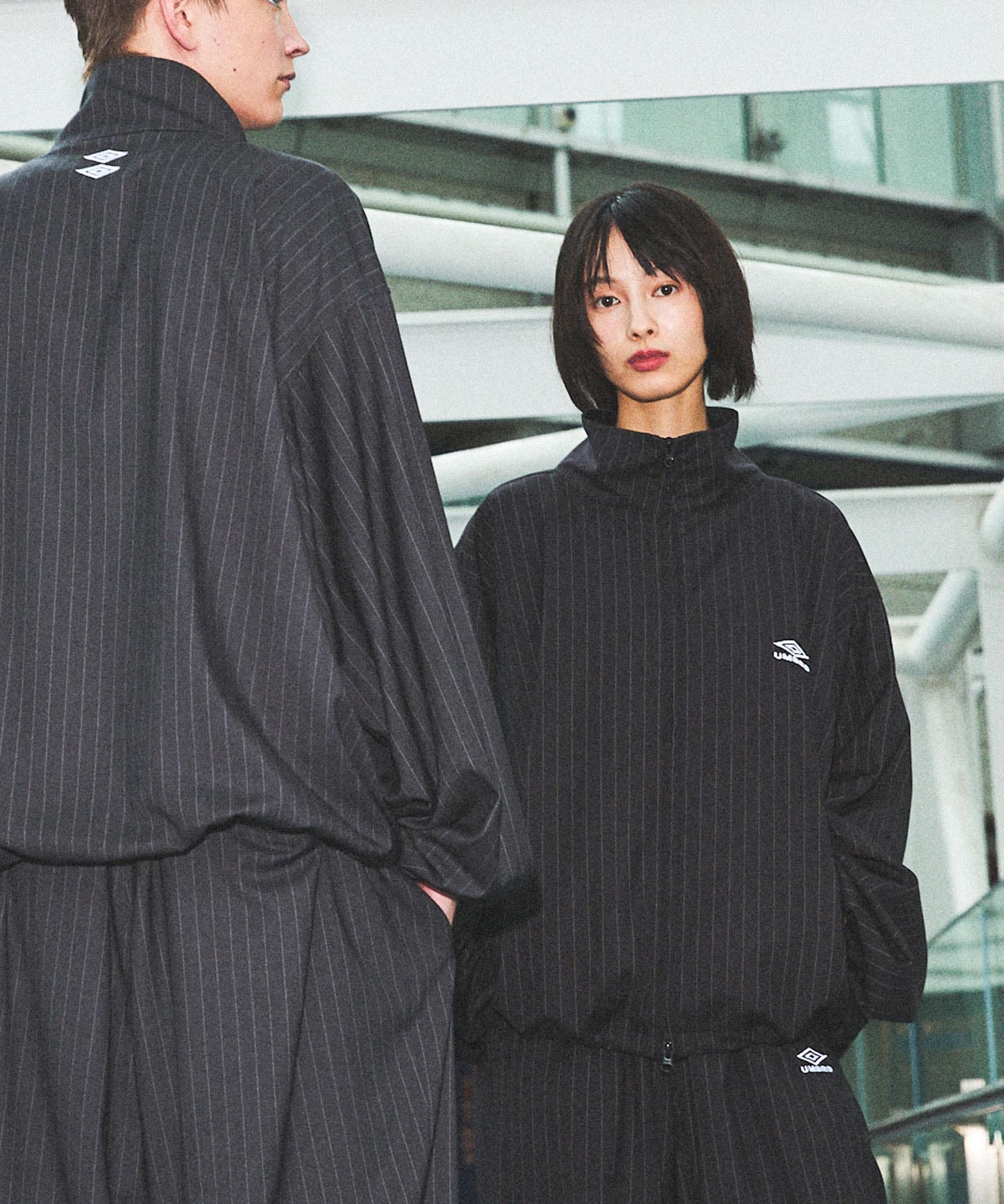 UMBRO×OPENING ACT] Oversized Stripe Tracksuit Jacket 〓予約販売・9
