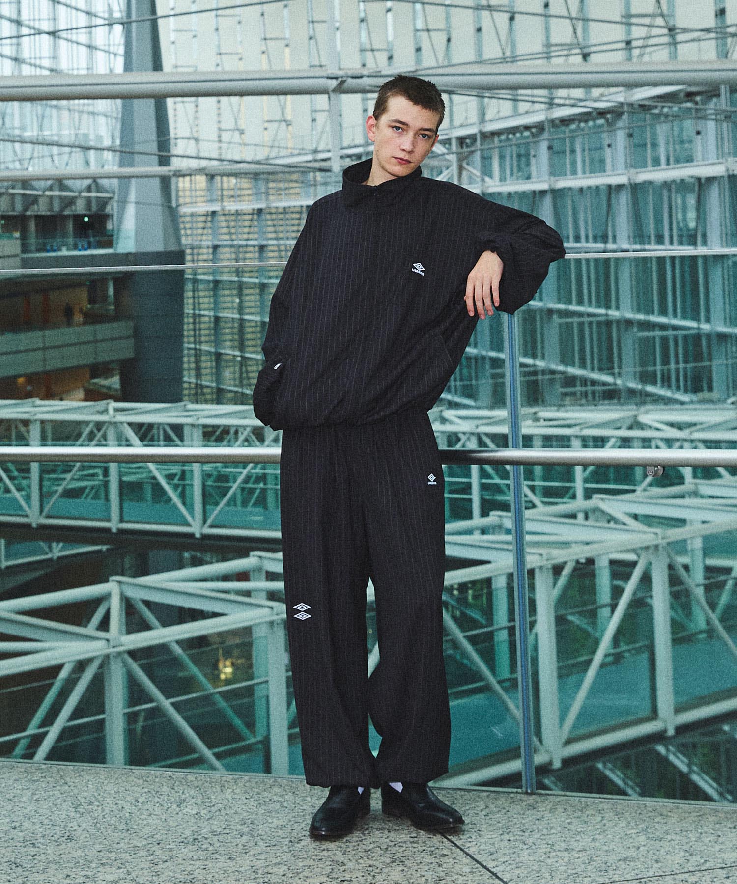 UMBRO×OPENING ACT] Oversized Stripe Tracksuit Jacket 〓予約販売・9