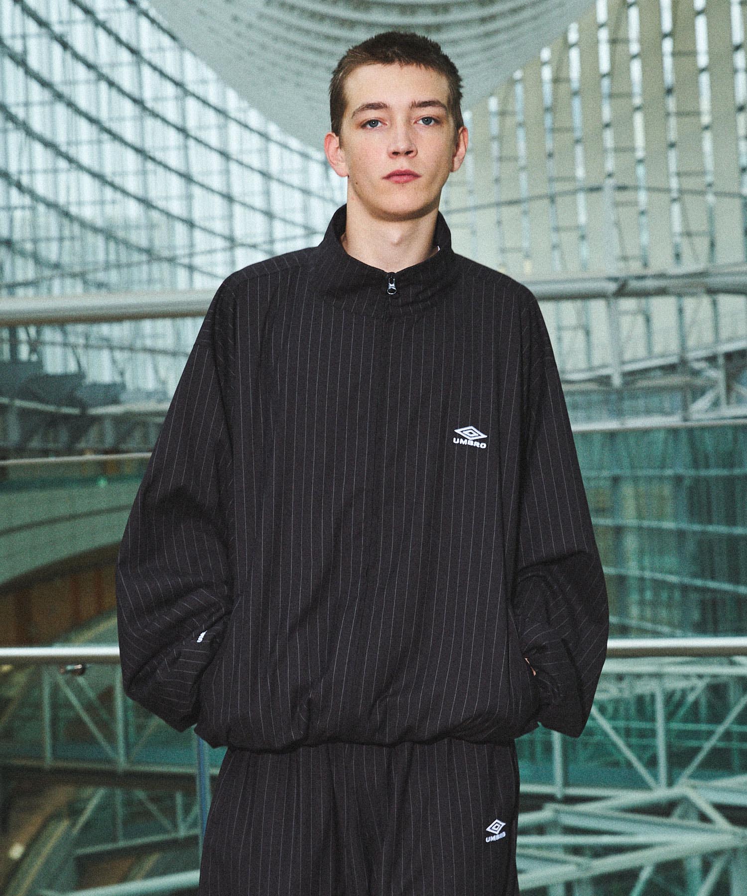 UMBRO×OPENING ACT] Oversized Stripe Tracksuit Jacket 〓予約販売・9