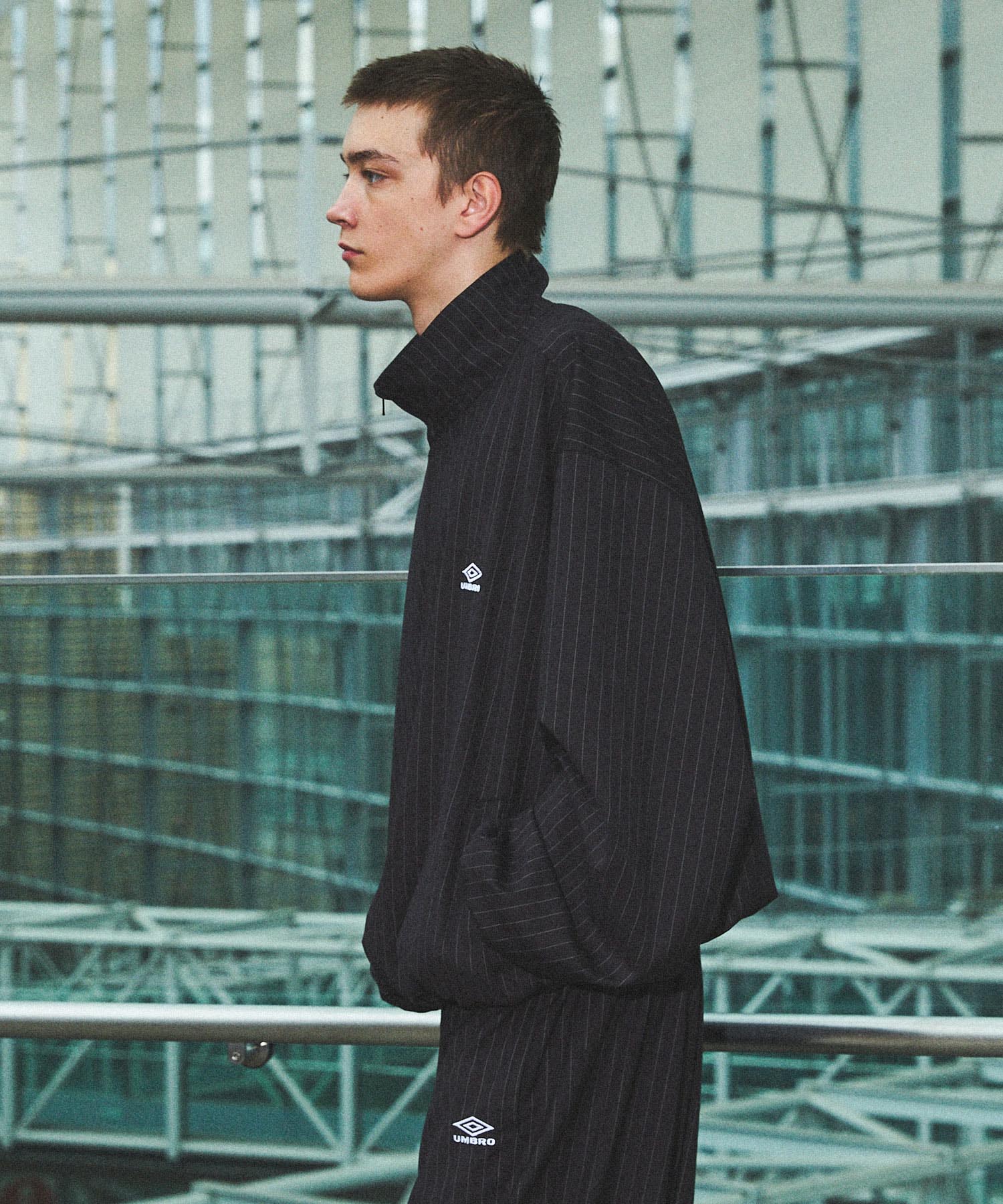 UMBRO×OPENING ACT] Oversized Stripe Tracksuit Jacket 〓予約販売・9