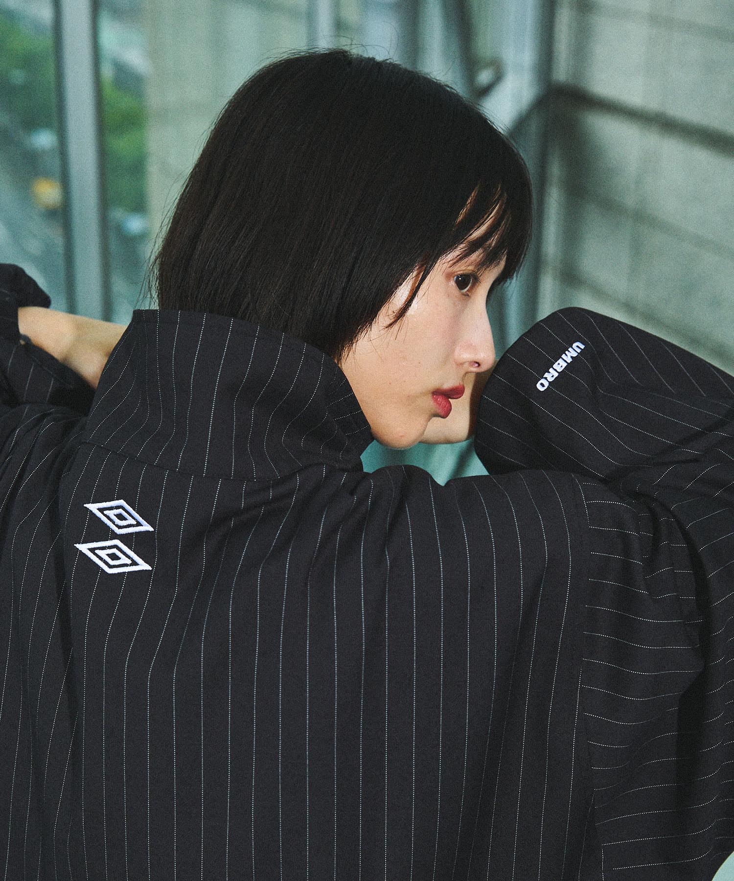 UMBRO×OPENING ACT] Oversized Stripe Tracksuit Jacket 〓予約販売・9