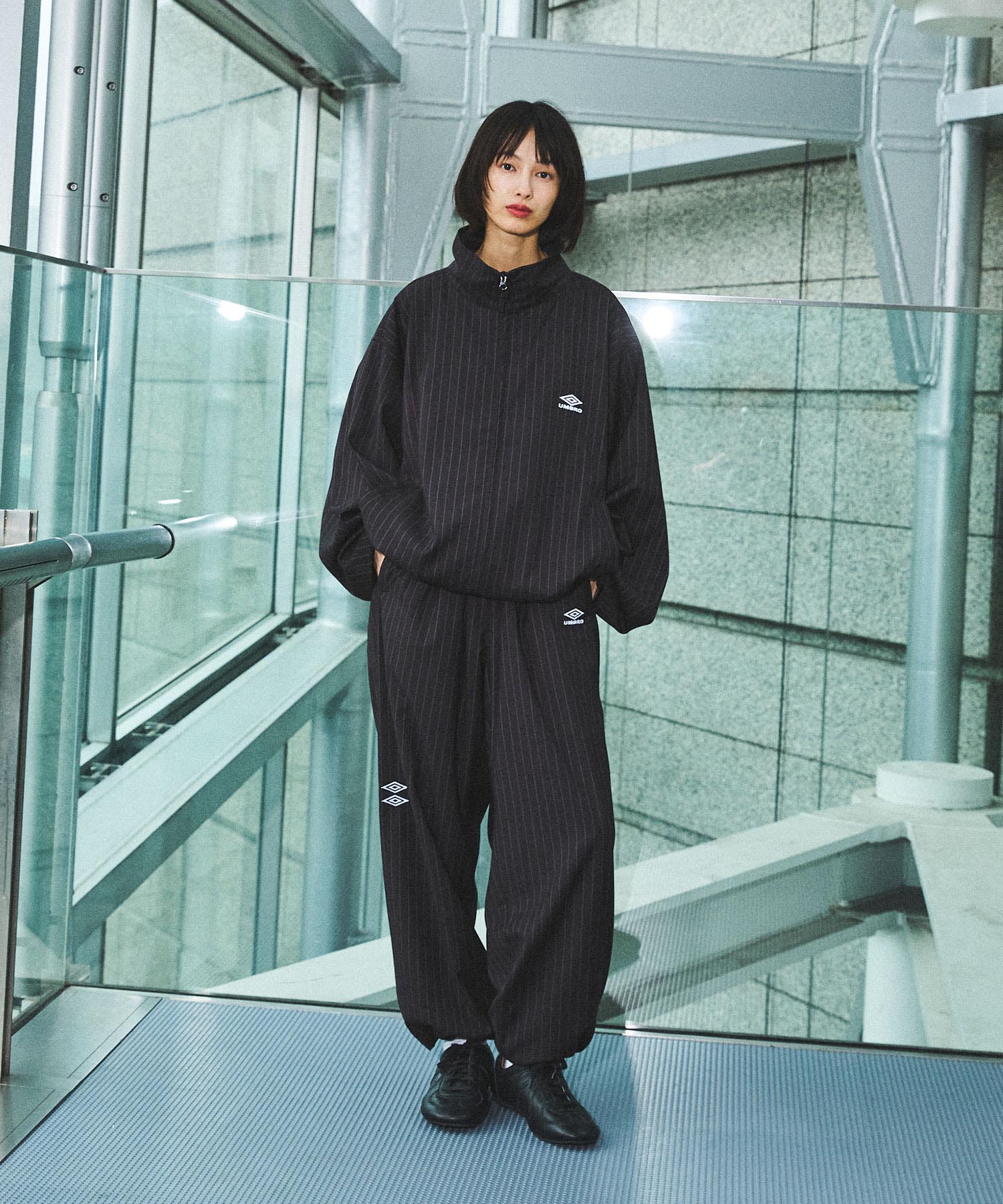UMBRO×OPENING ACT] Oversized Stripe Tracksuit Jacket 〓予約販売・9