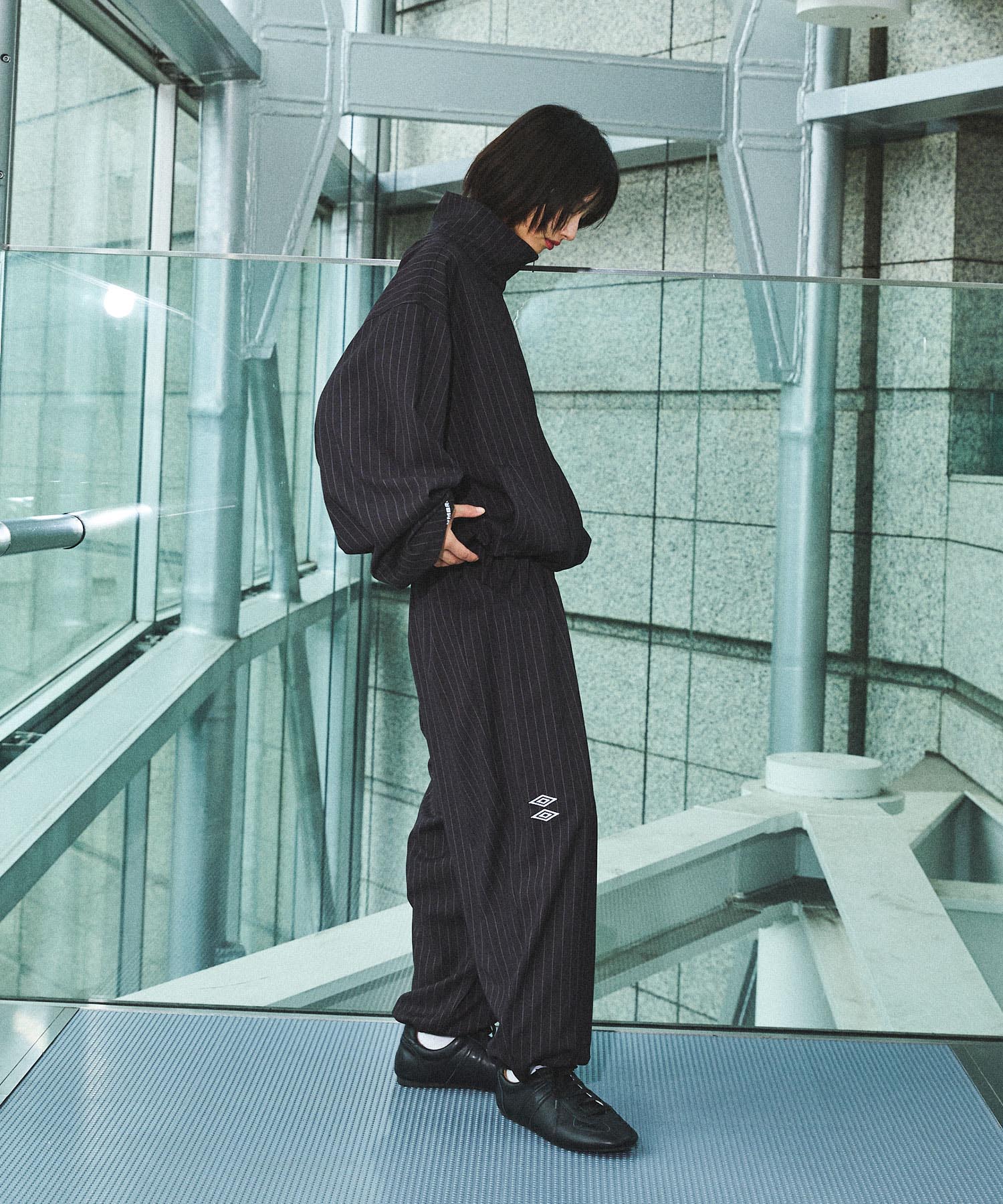 UMBRO×OPENING ACT] Oversized Stripe Tracksuit Jacket 〓予約販売・9