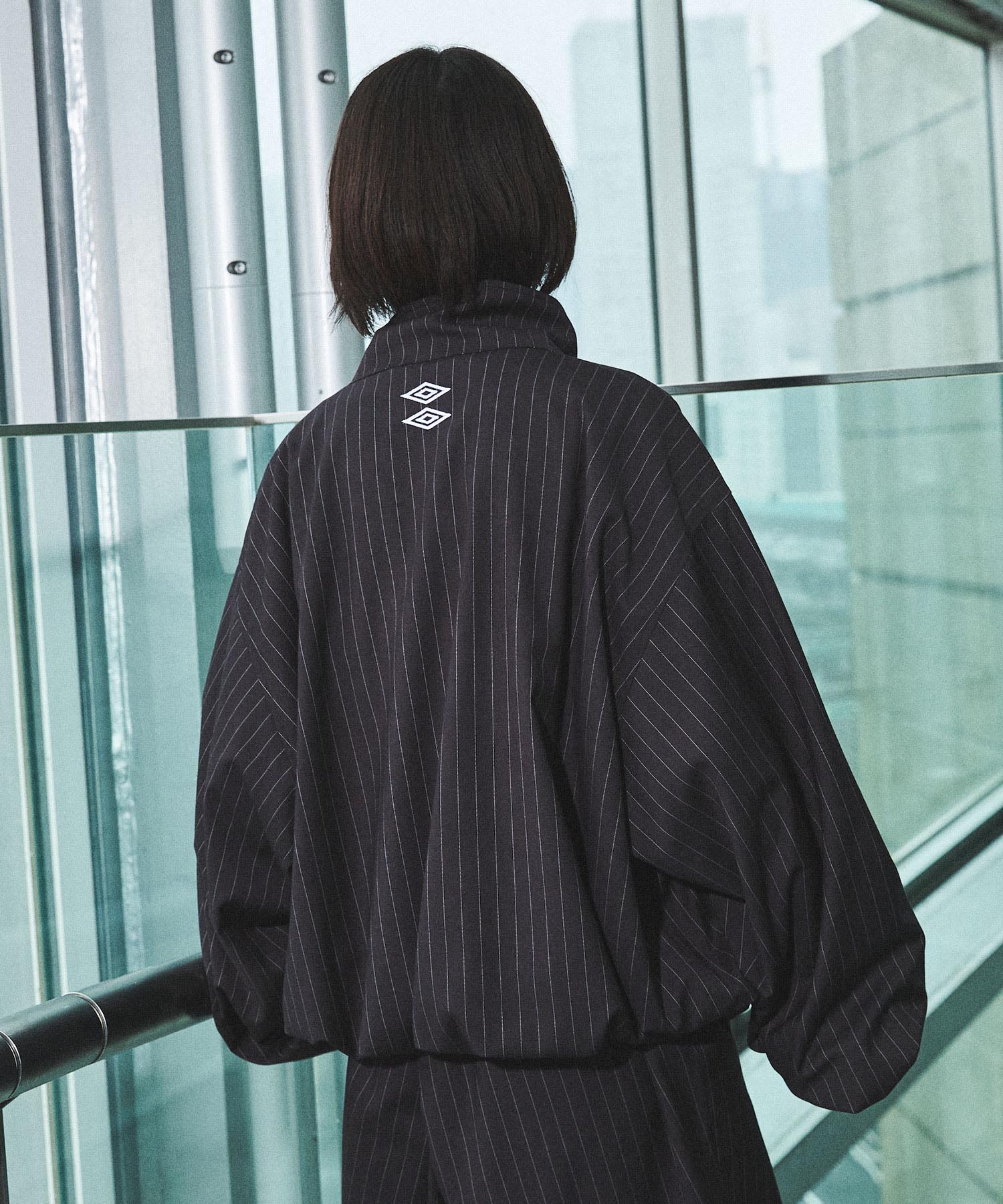 UMBRO×OPENING ACT] Oversized Stripe Tracksuit Jacket 〓予約販売・9