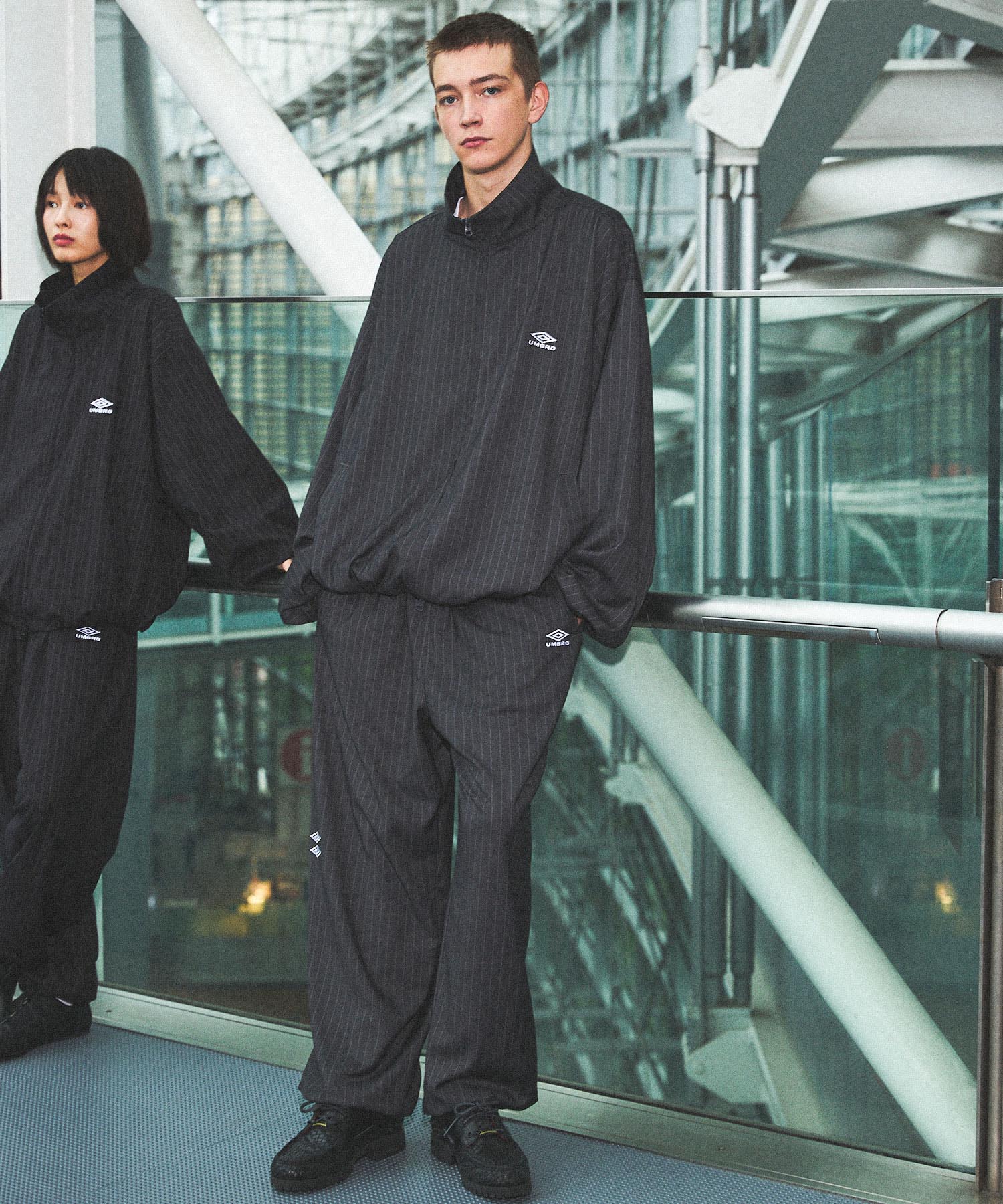 立正大学 トラックスーツ Lサイズ UMBRO×OPENING ACT] Oversized Stripe Tracksuit Jacket 〓予約販売・9