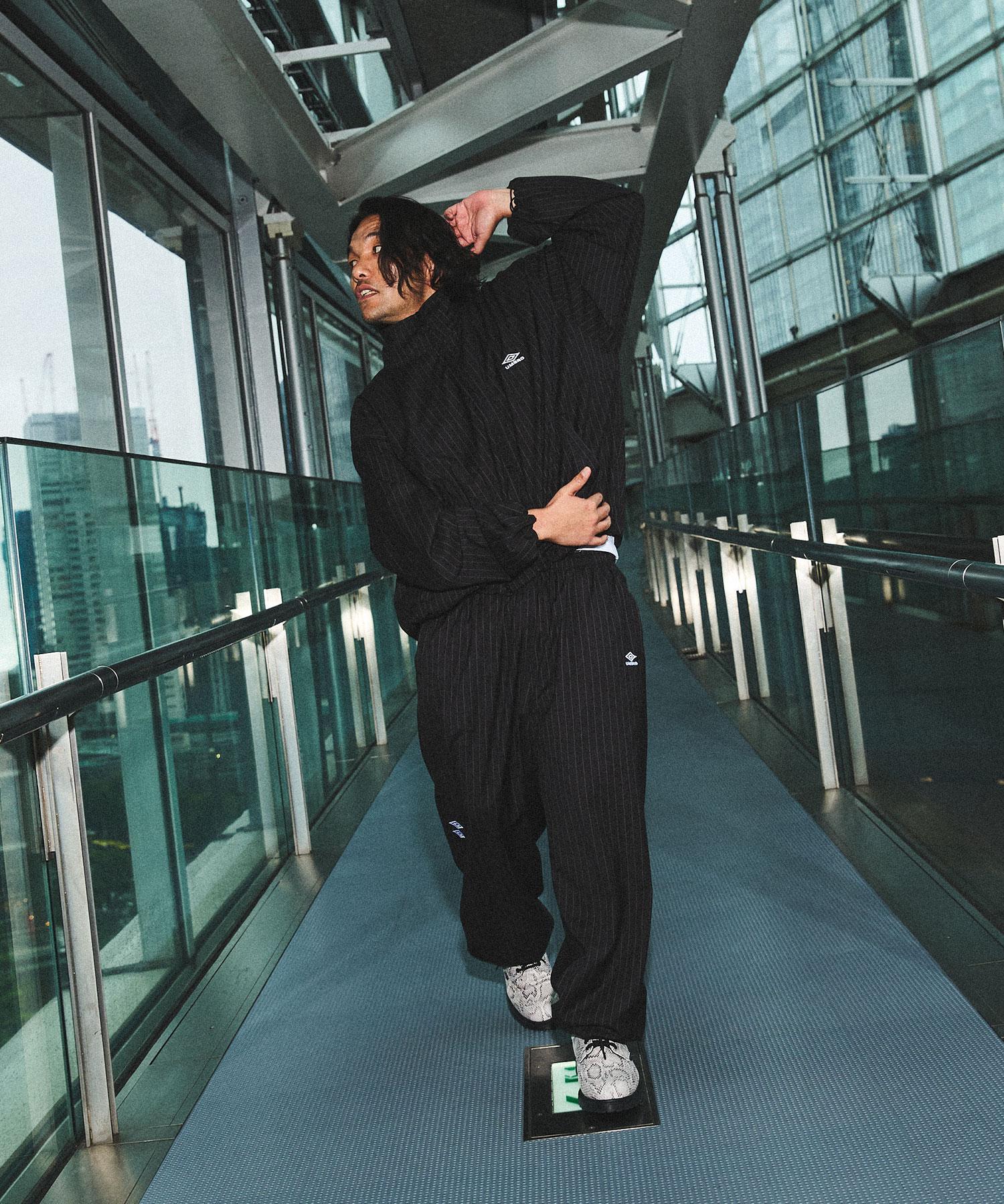 UMBRO×OPENING ACT] Stripe Baggy Track Pants 〓予約販売・9月下旬