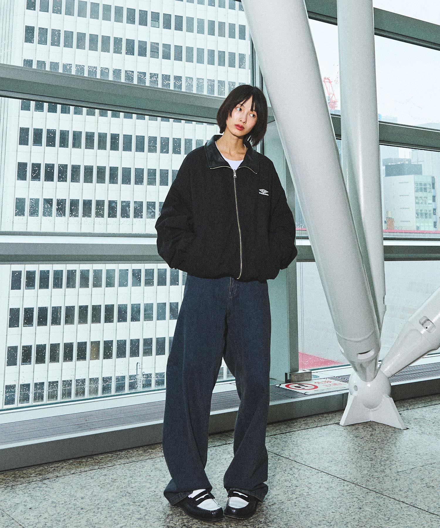 UMBRO×OPENING ACT] Leather Collar Reversible Jacket 〓予約販売・9