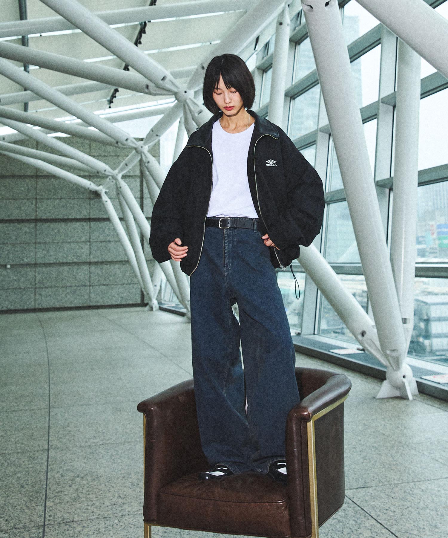UMBRO×OPENING ACT] Leather Collar Reversible Jacket 〓予約販売・9