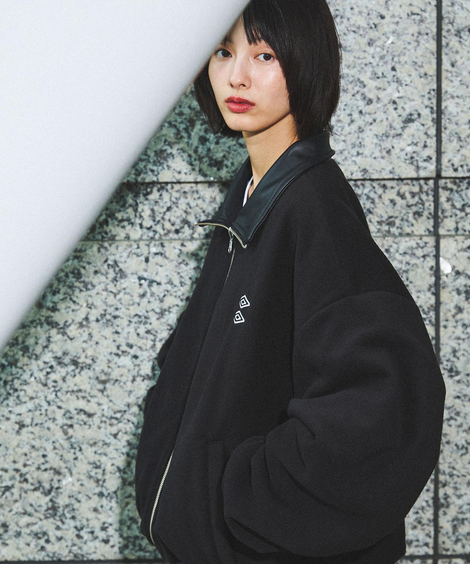 UMBRO×OPENING ACT] Leather Collar Reversible Jacket 〓予約販売・9
