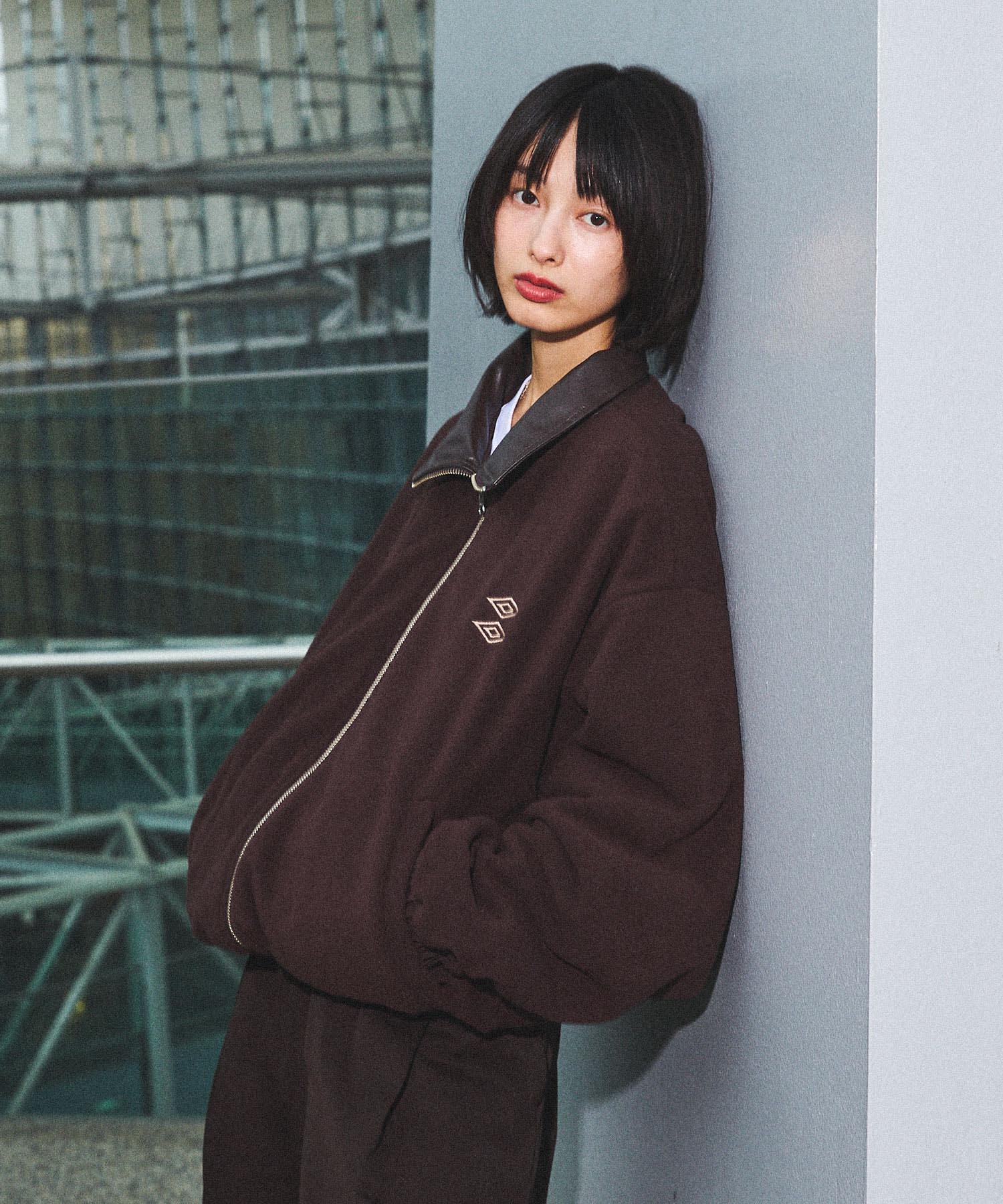 UMBRO×OPENING ACT] Leather Collar Reversible Jacket 〓予約販売・9