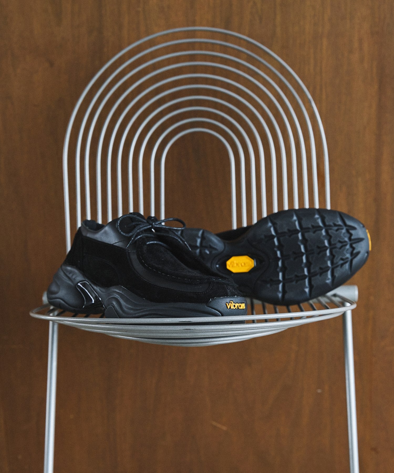 VIBRAM×OPENING ACT] ボリュームVIBRAMソールリアルレザーモカシン