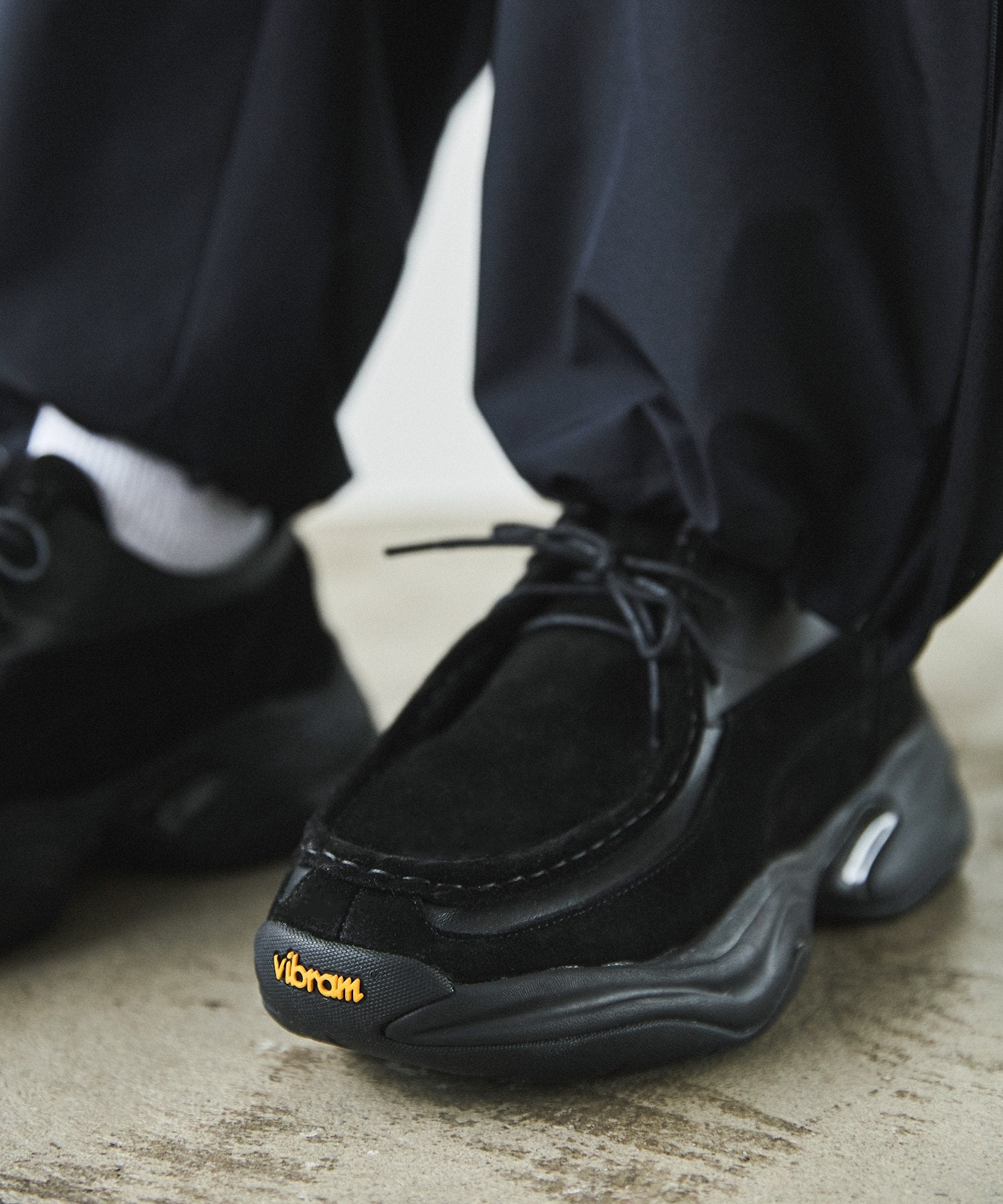 VIBRAM×OPENING ACT] ボリュームVIBRAMソールリアルレザーモカシン